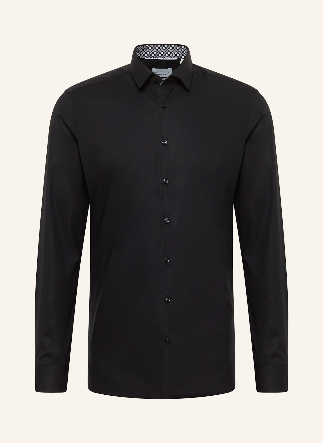 ETERNA Hemd SUPER SLIM: SCHWARZ