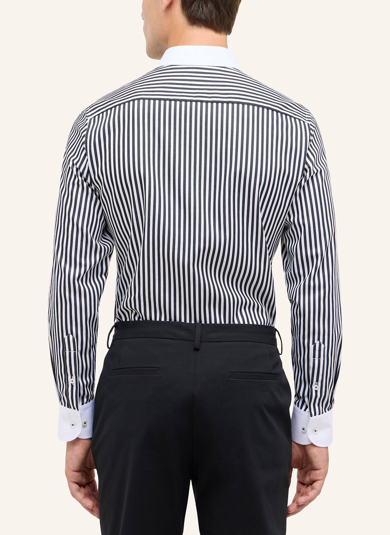 ETERNA Hemd SLIM FIT: SCHWARZ