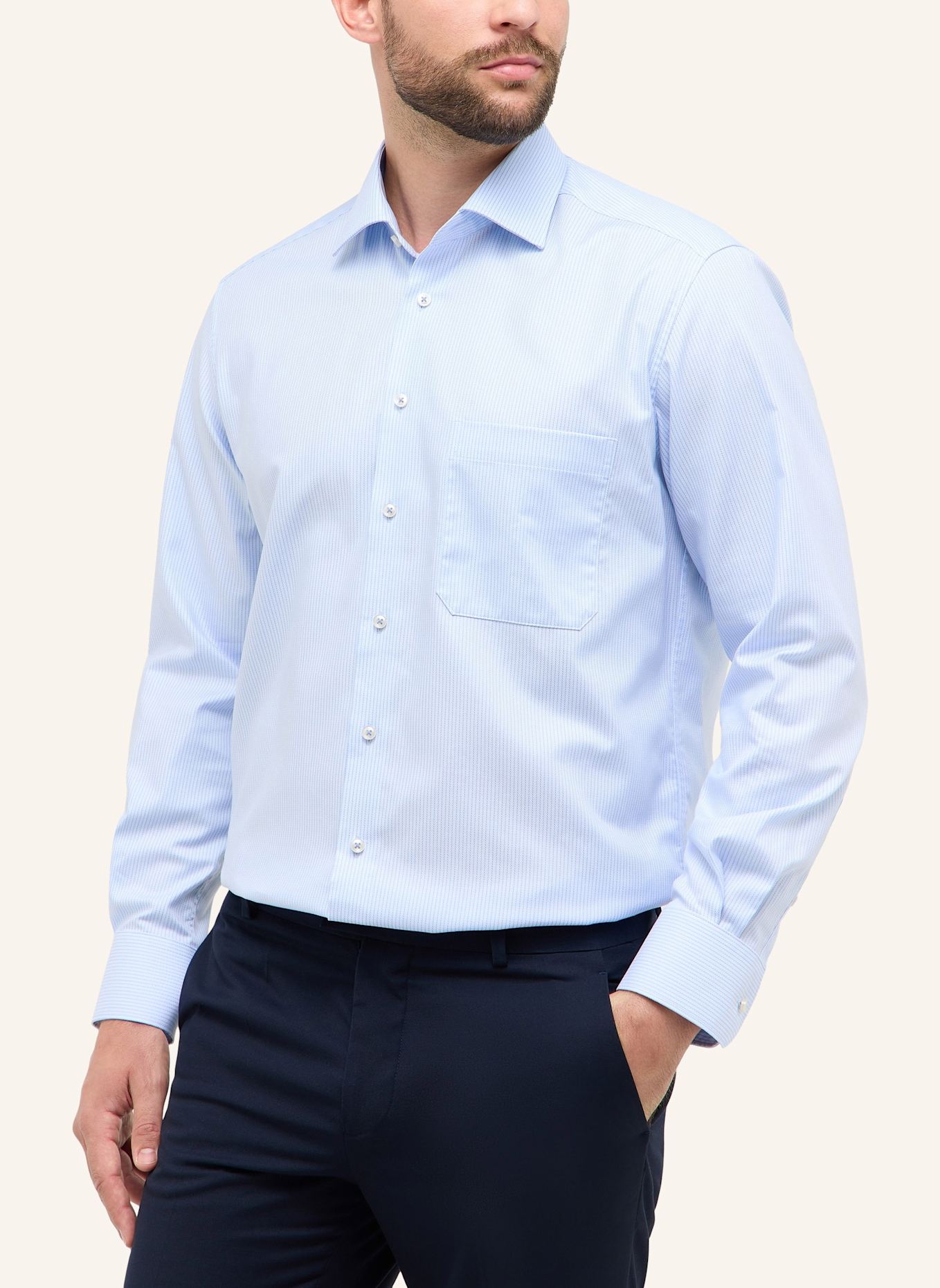 ETERNA Hemd COMFORT FIT: HELLBLAU