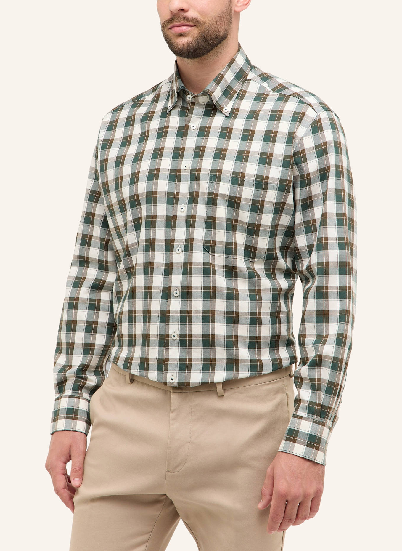 ETERNA Hemd COMFORT FIT: GRÜN