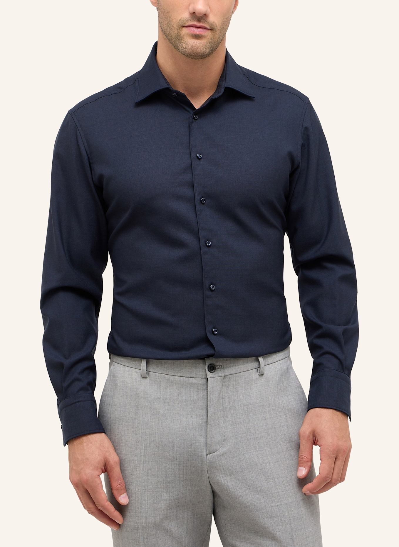 1863 by ETERNA Hemd MODERN FIT: DUNKELBLAU