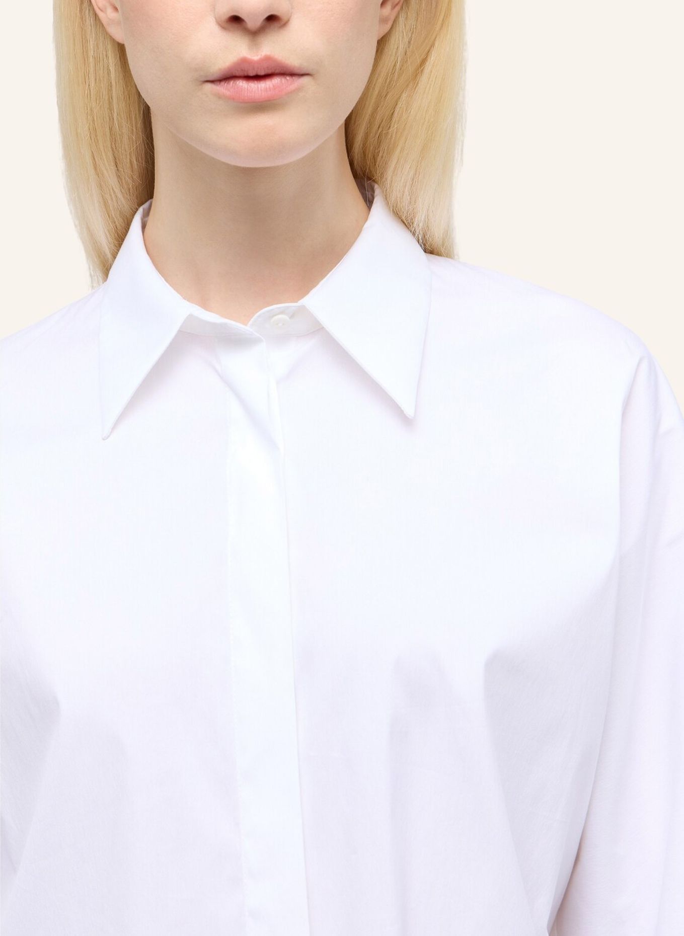 1863 by ETERNA Bluse OVERSIZE FIT: WEISS