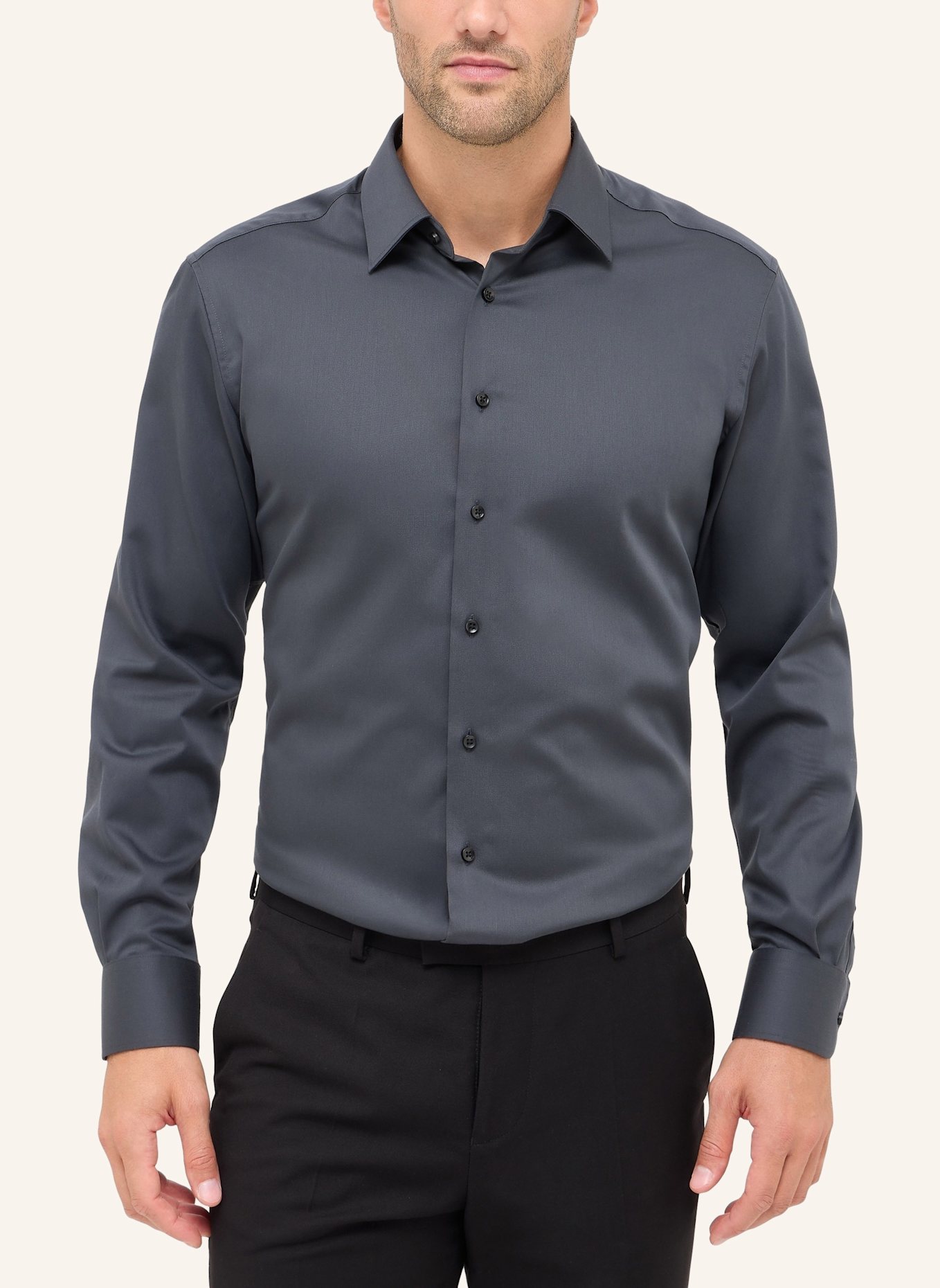 ETERNA Hemd MODERN FIT: GRAU