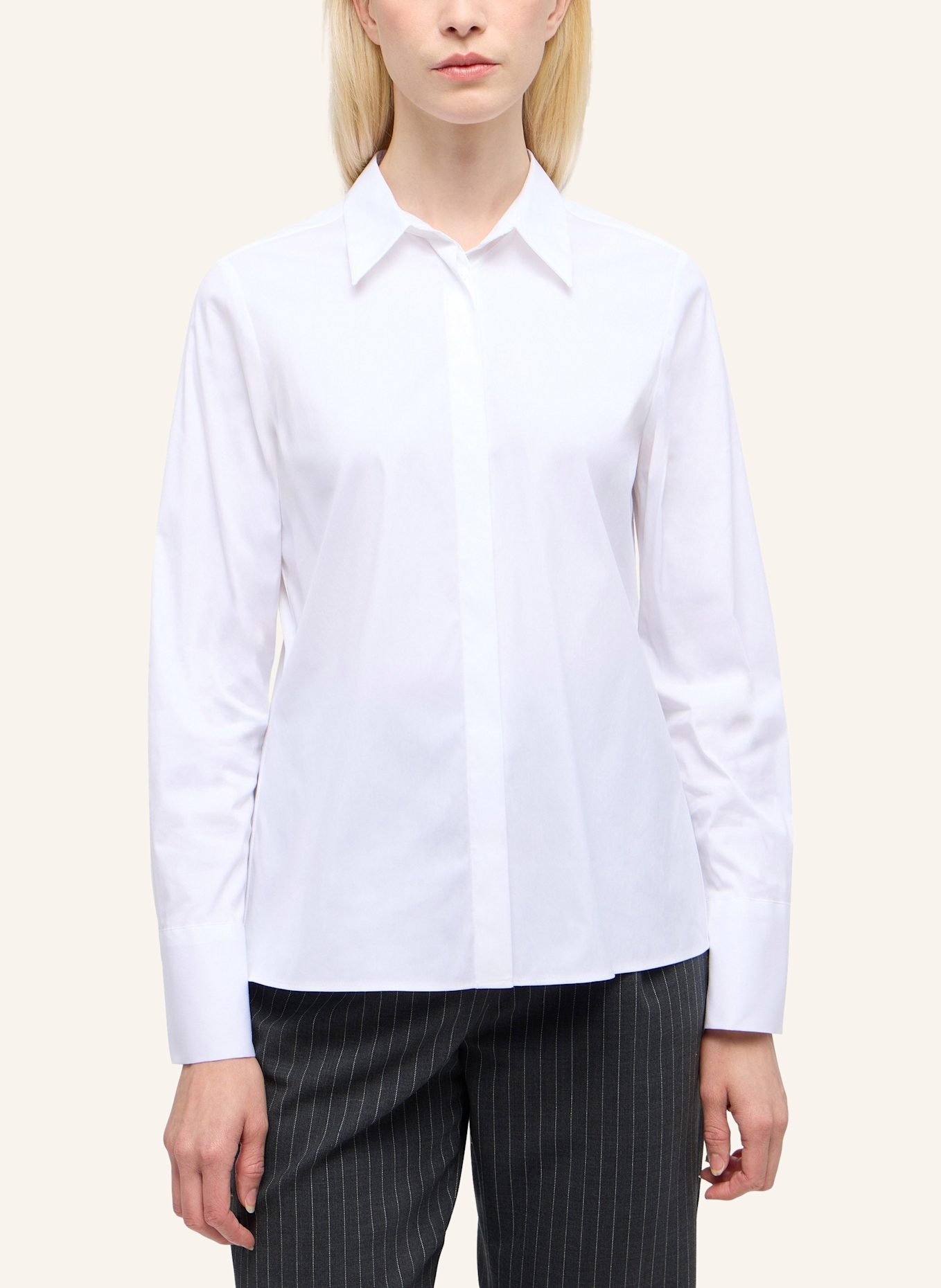 1863 by ETERNA Bluse FITTED: WEISS