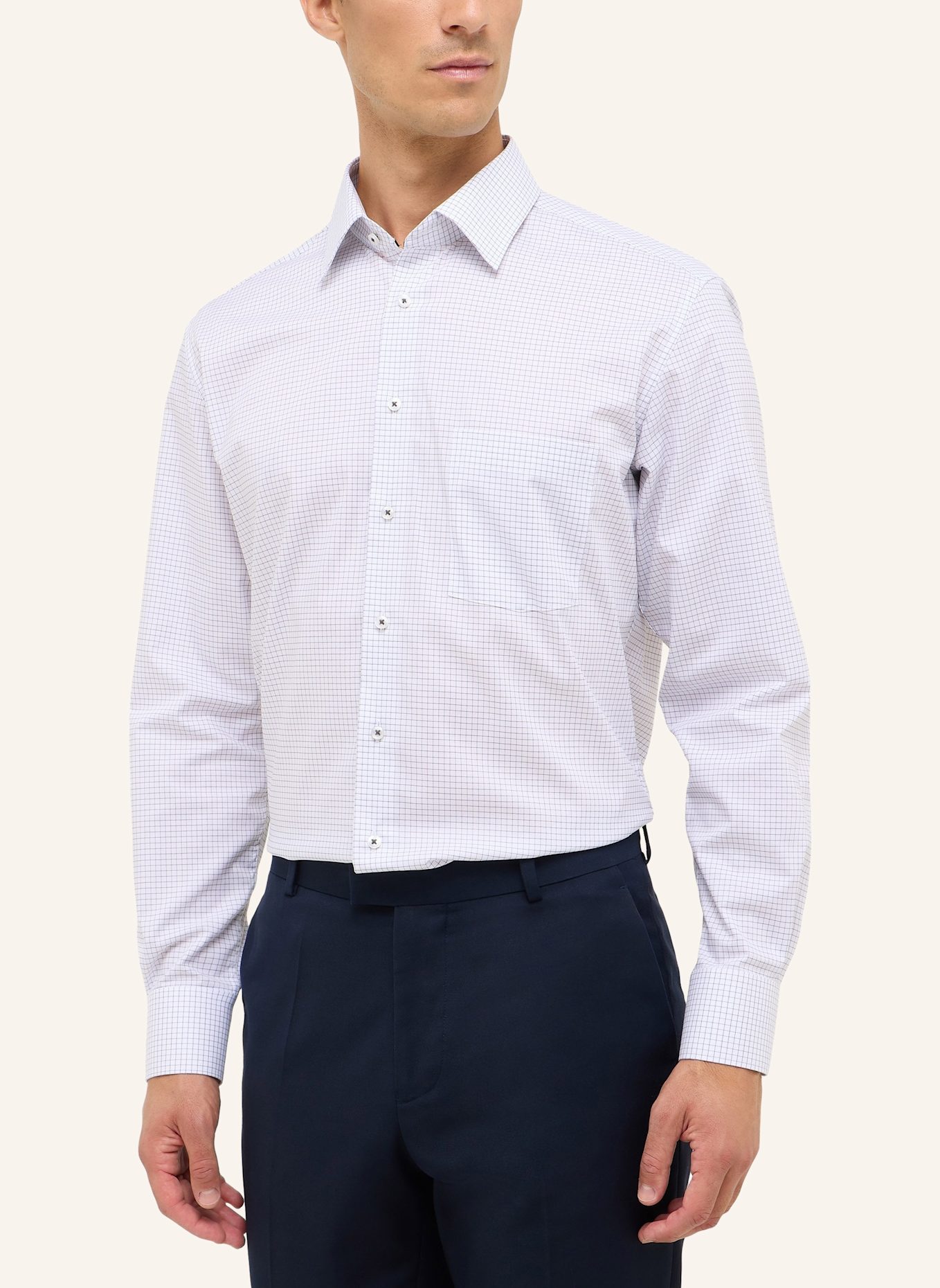 ETERNA Hemd Modern Fit: GRAU