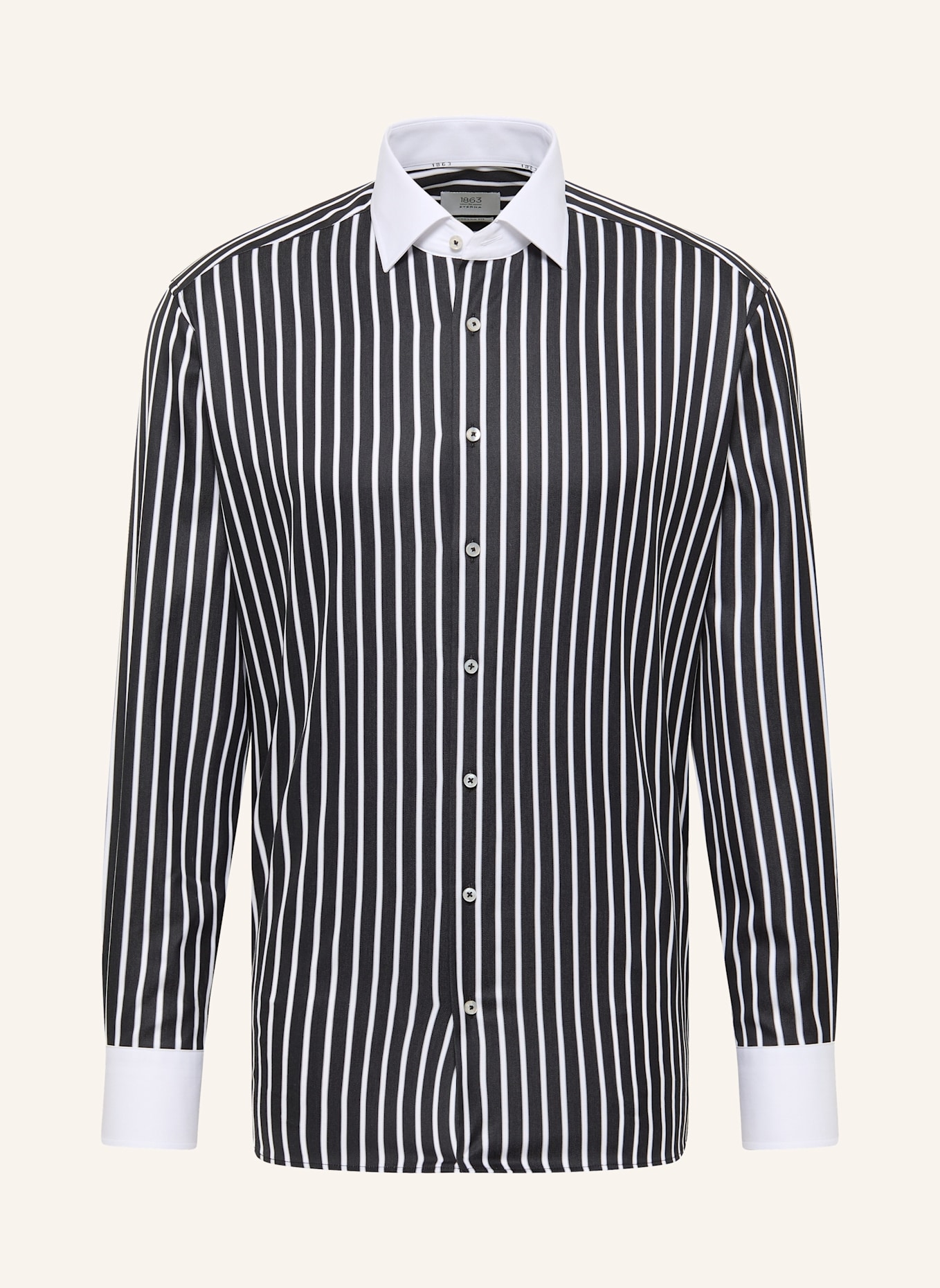 1863 by ETERNA Hemd MODERN FIT: SCHWARZ