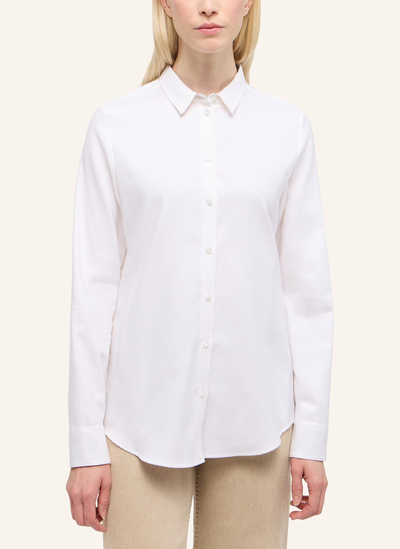 ETERNA Bluse REGULAR FIT: WEISS