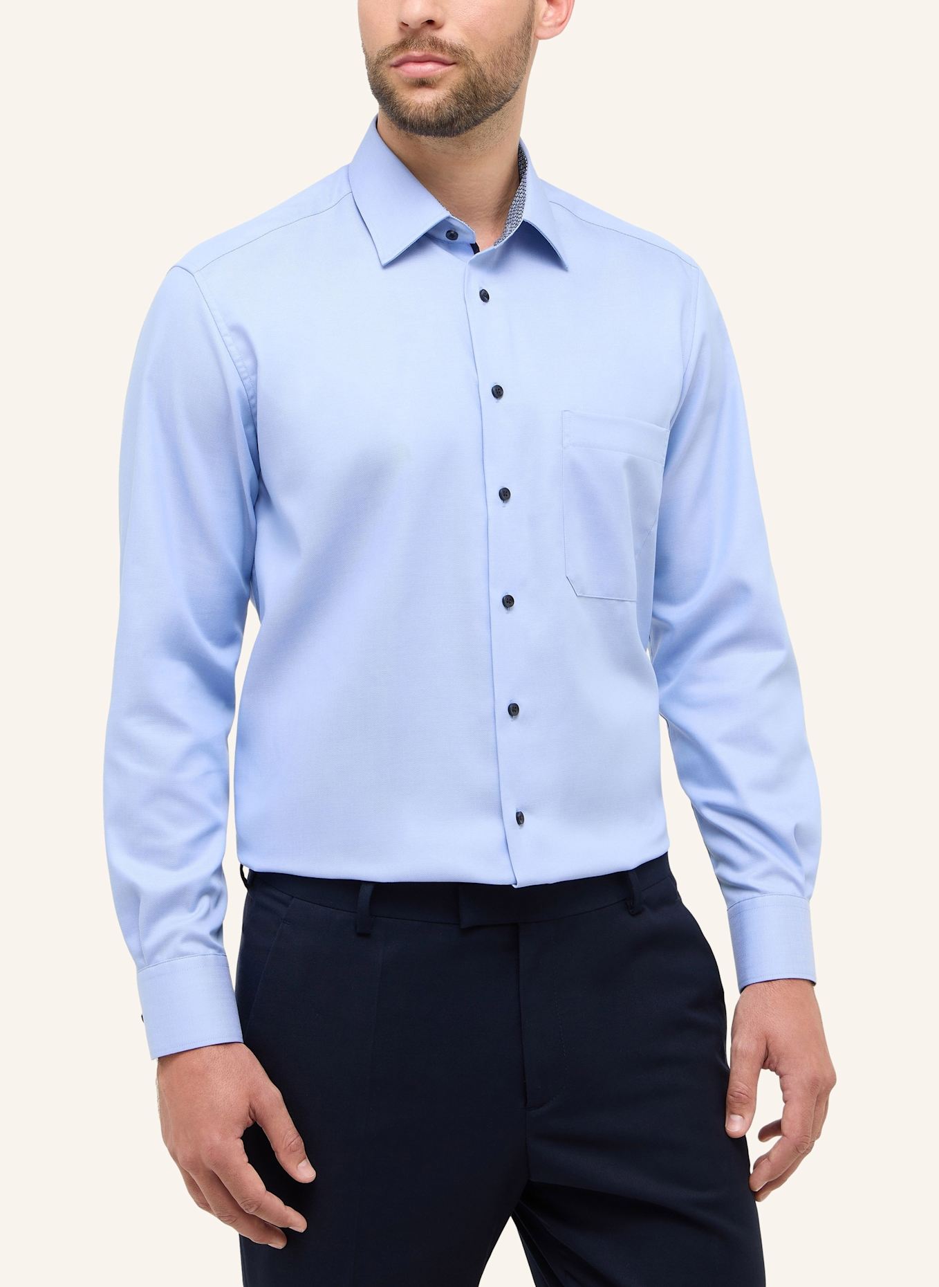 ETERNA Hemd Comfort Fit: HELLBLAU