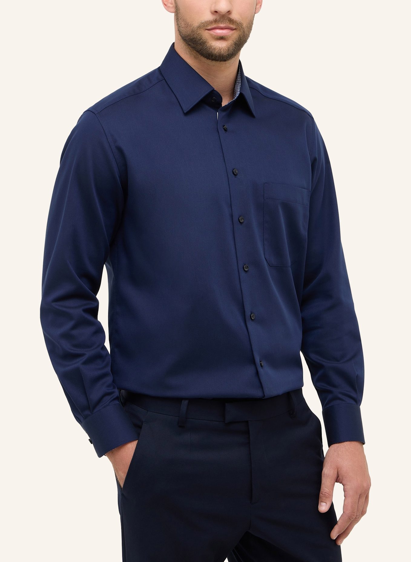 ETERNA Hemd Comfort Fit: DUNKELBLAU
