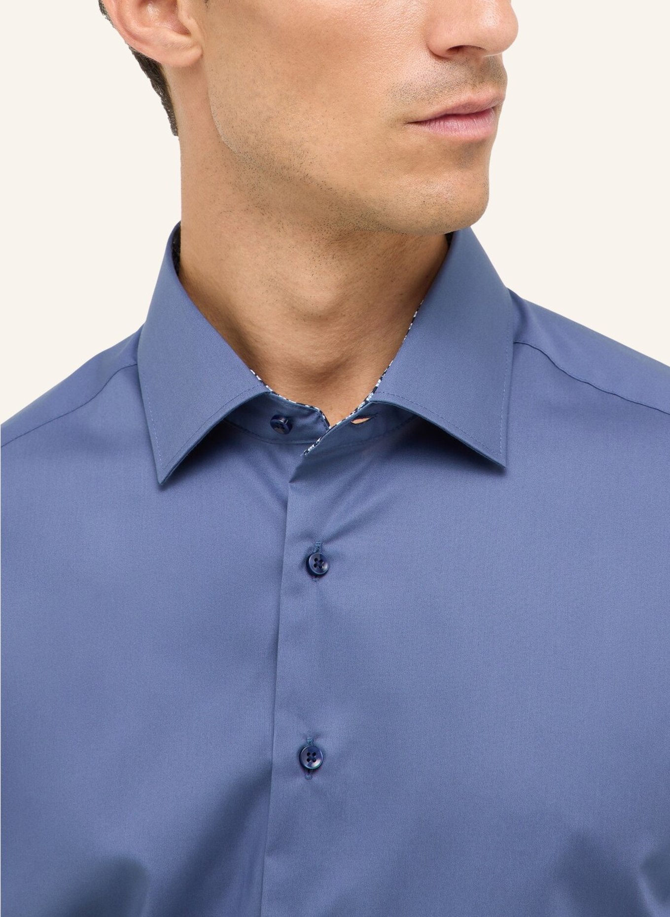 ETERNA Hemd Modern Fit: BLAU