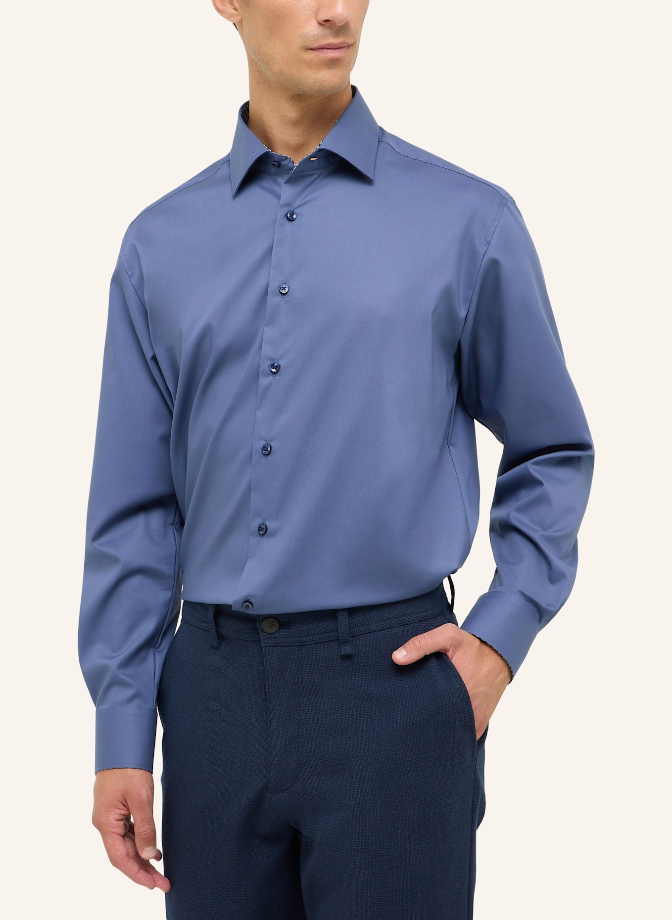 ETERNA Hemd Modern Fit: BLAU