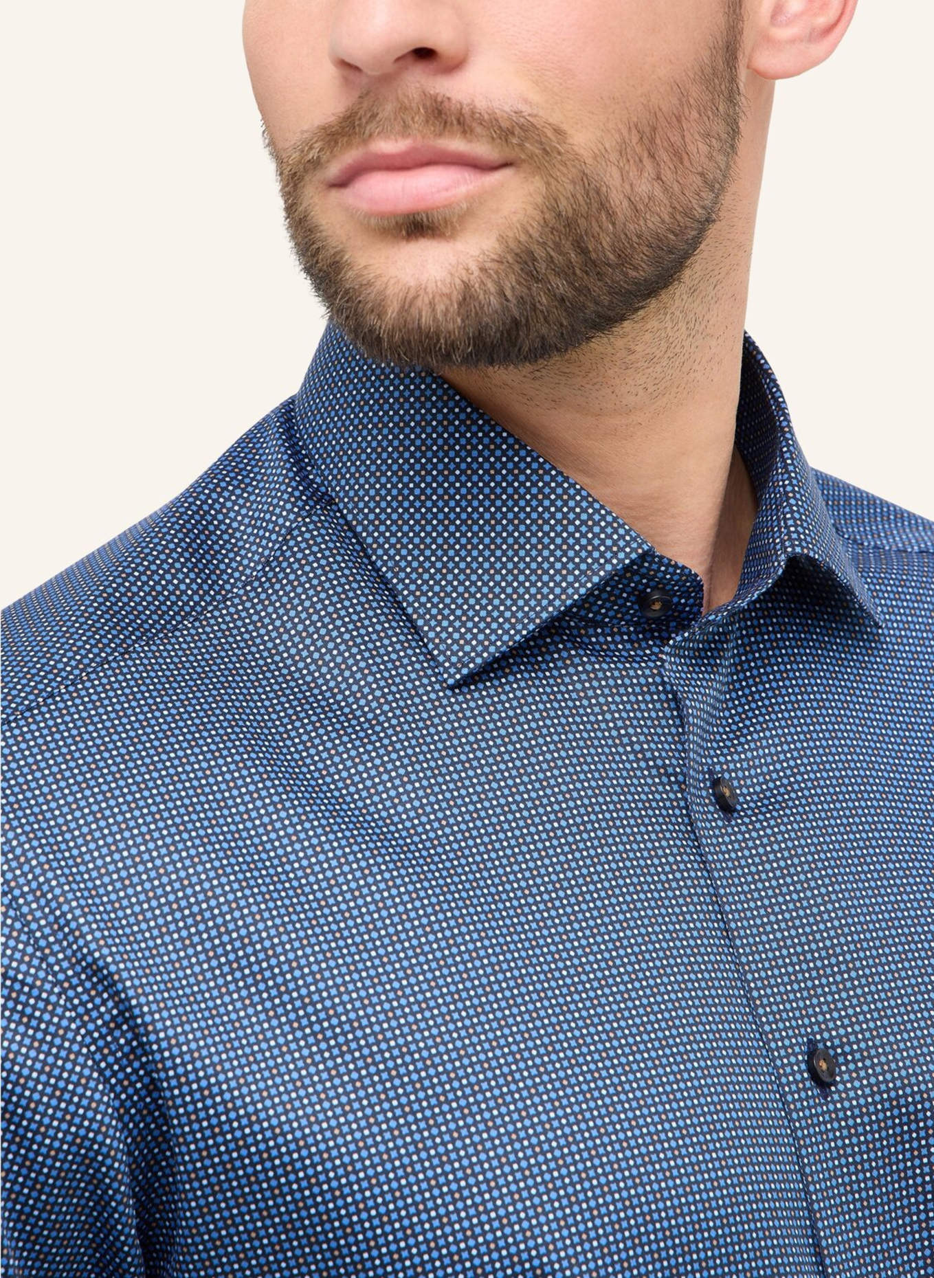 ETERNA Hemd COMFORT FIT: BLAUGRAU