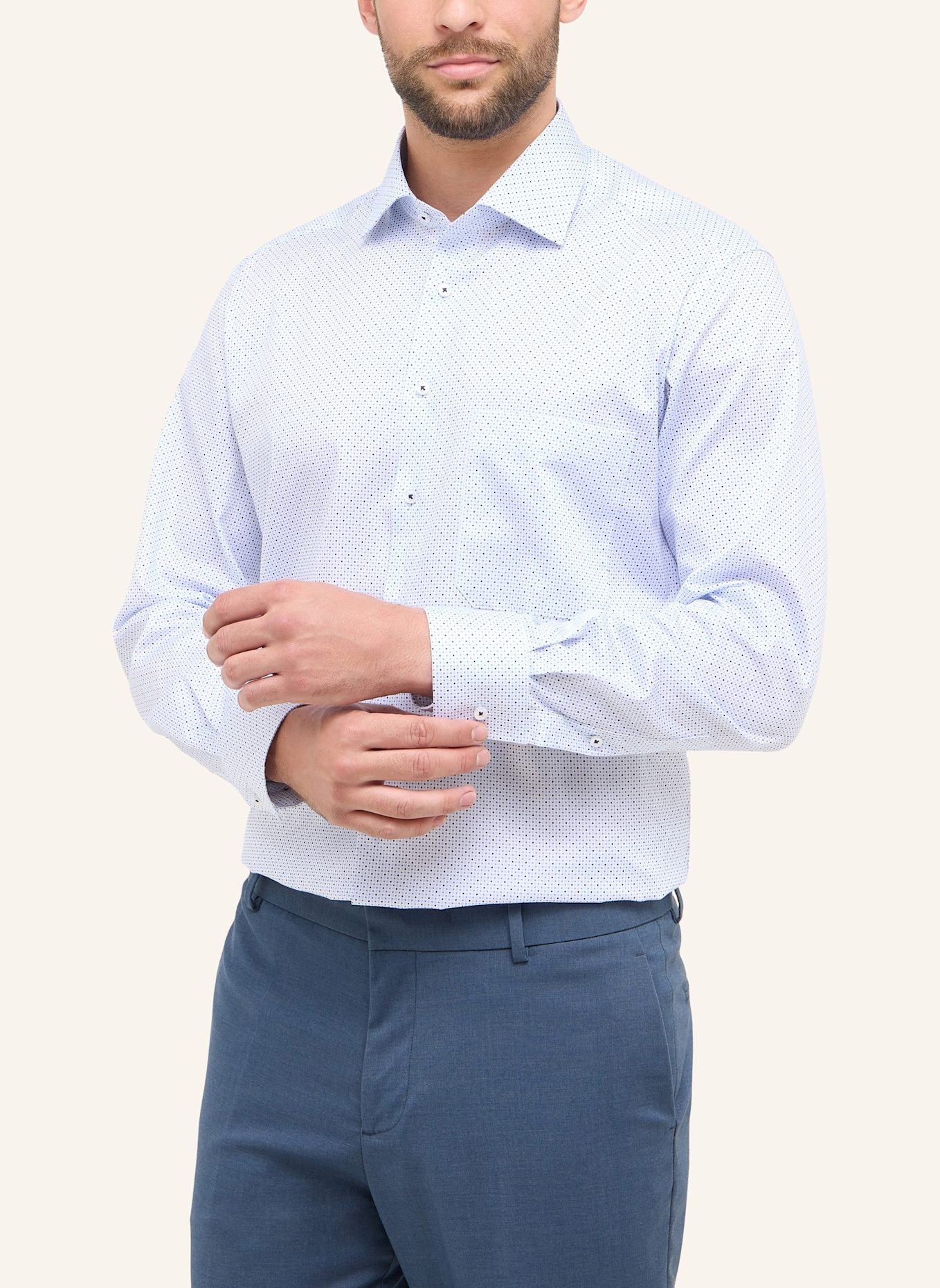 ETERNA Hemd COMFORT FIT: HELLBLAU