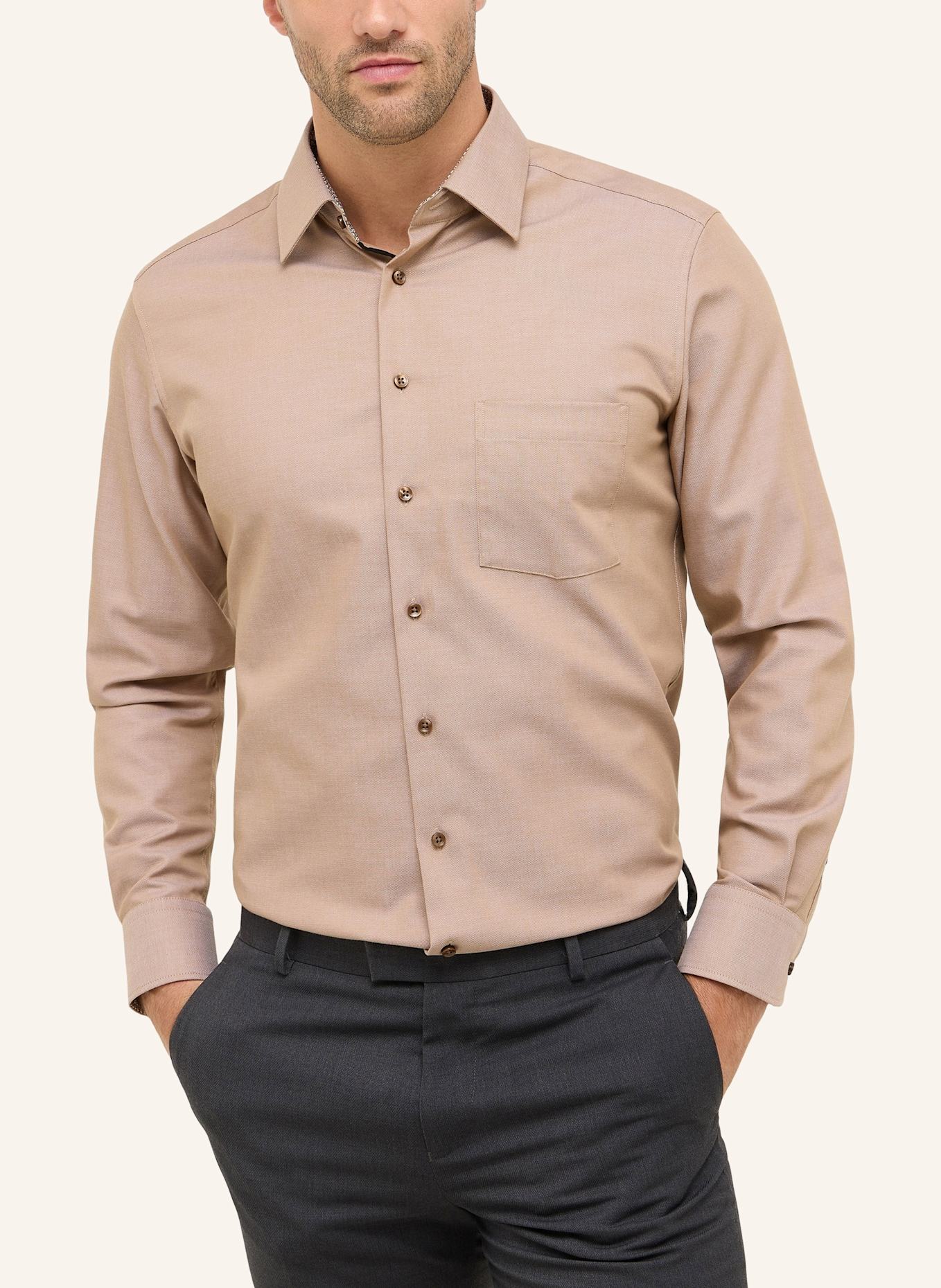 ETERNA Hemd Modern Fit: BRAUN