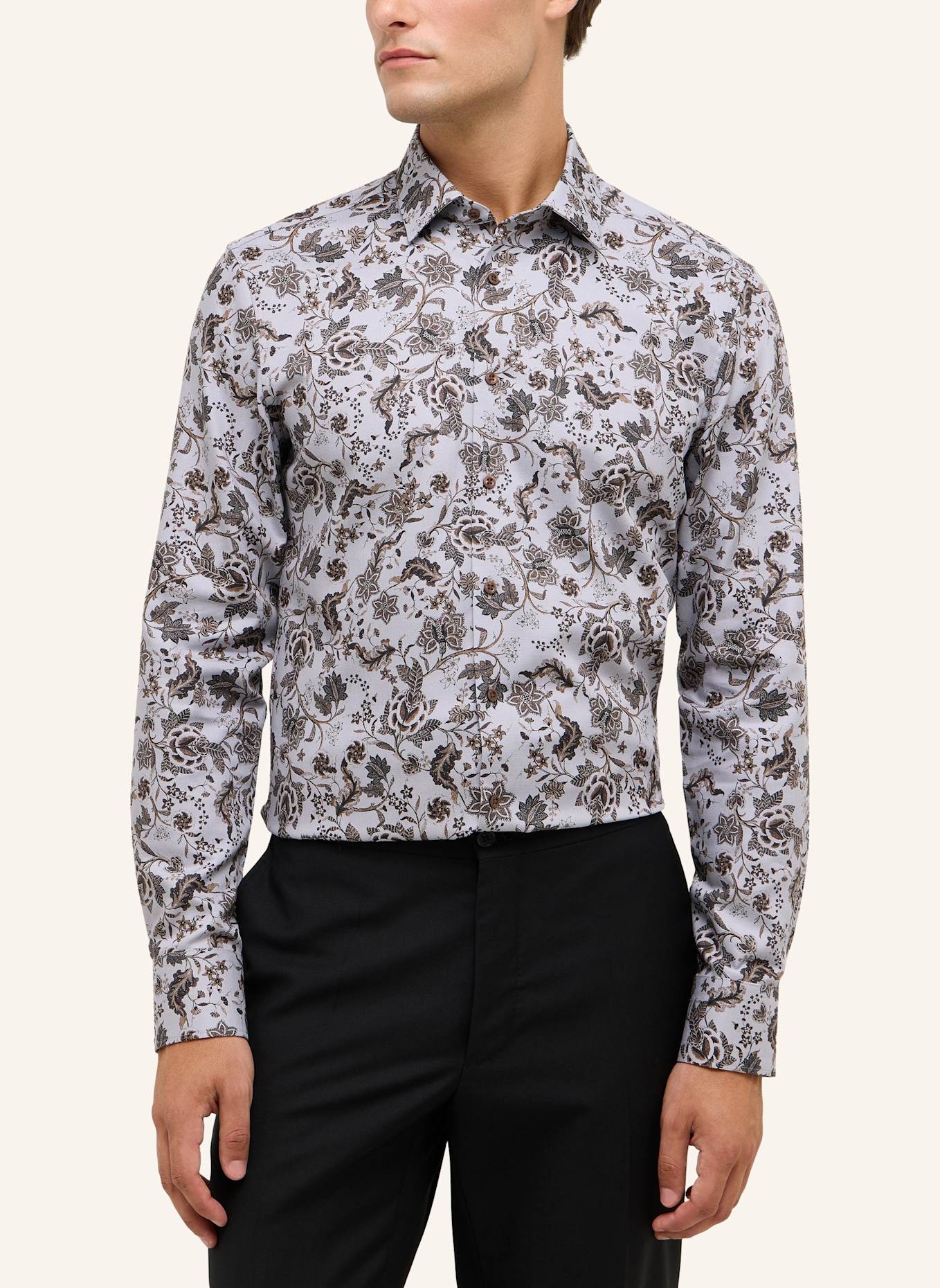 ETERNA Hemd SLIM FIT: SILBER