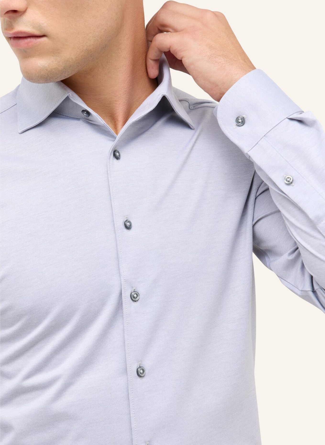 1863 by ETERNA Hemd Slim Fit: GRAU