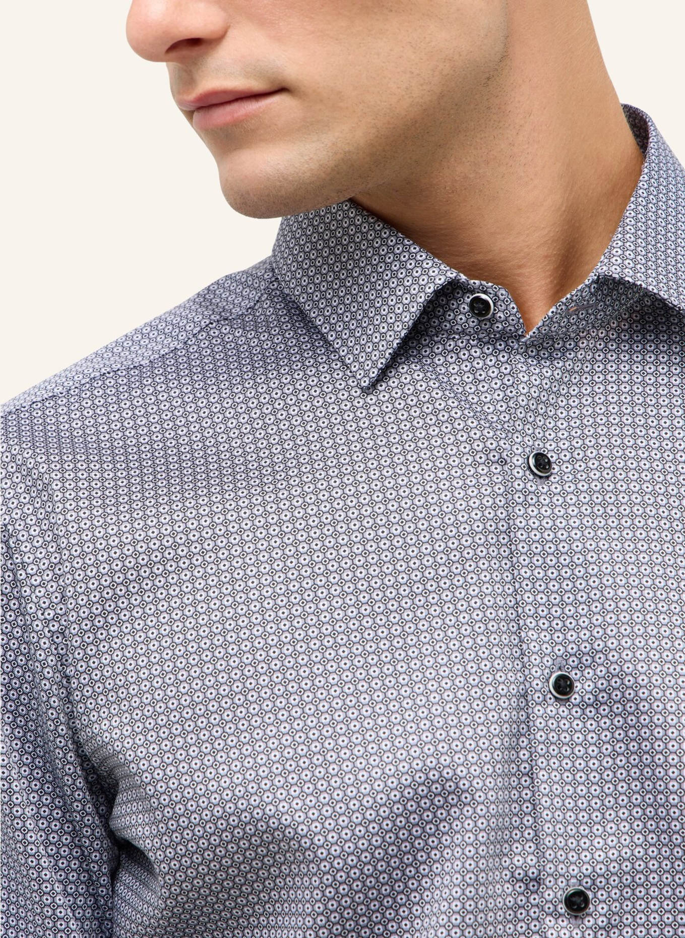 ETERNA Hemd SLIM FIT: GRAU