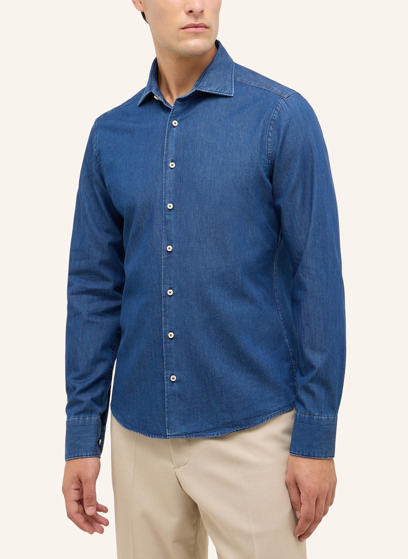 1863 by ETERNA Hemd SLIM FIT: BLAU
