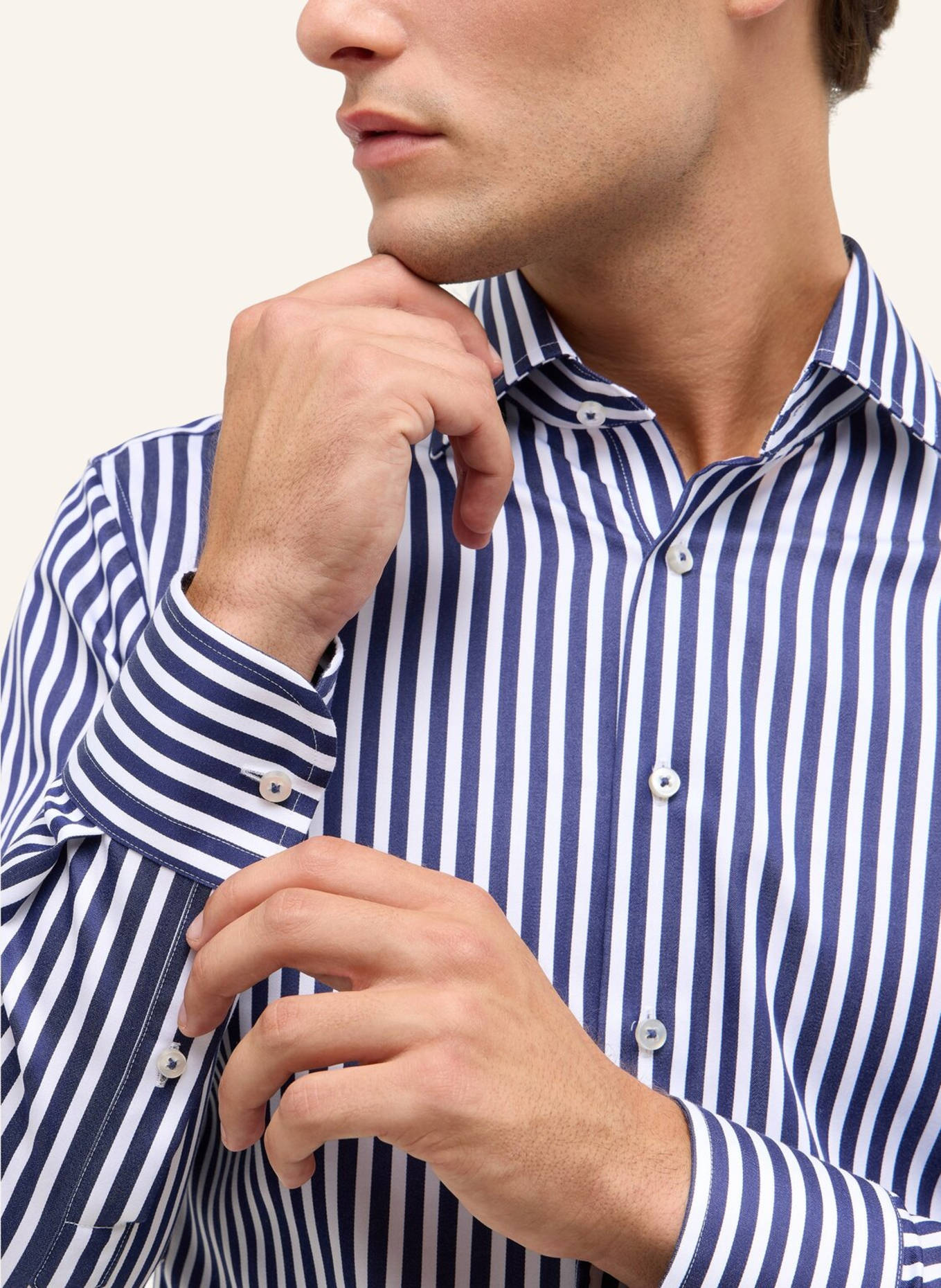 1863 by ETERNA Hemd SLIM FIT: DUNKELBLAU