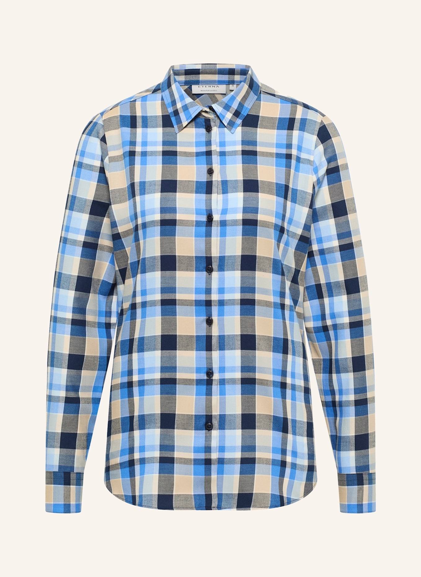 ETERNA Bluse REGULAR FIT: BLAU