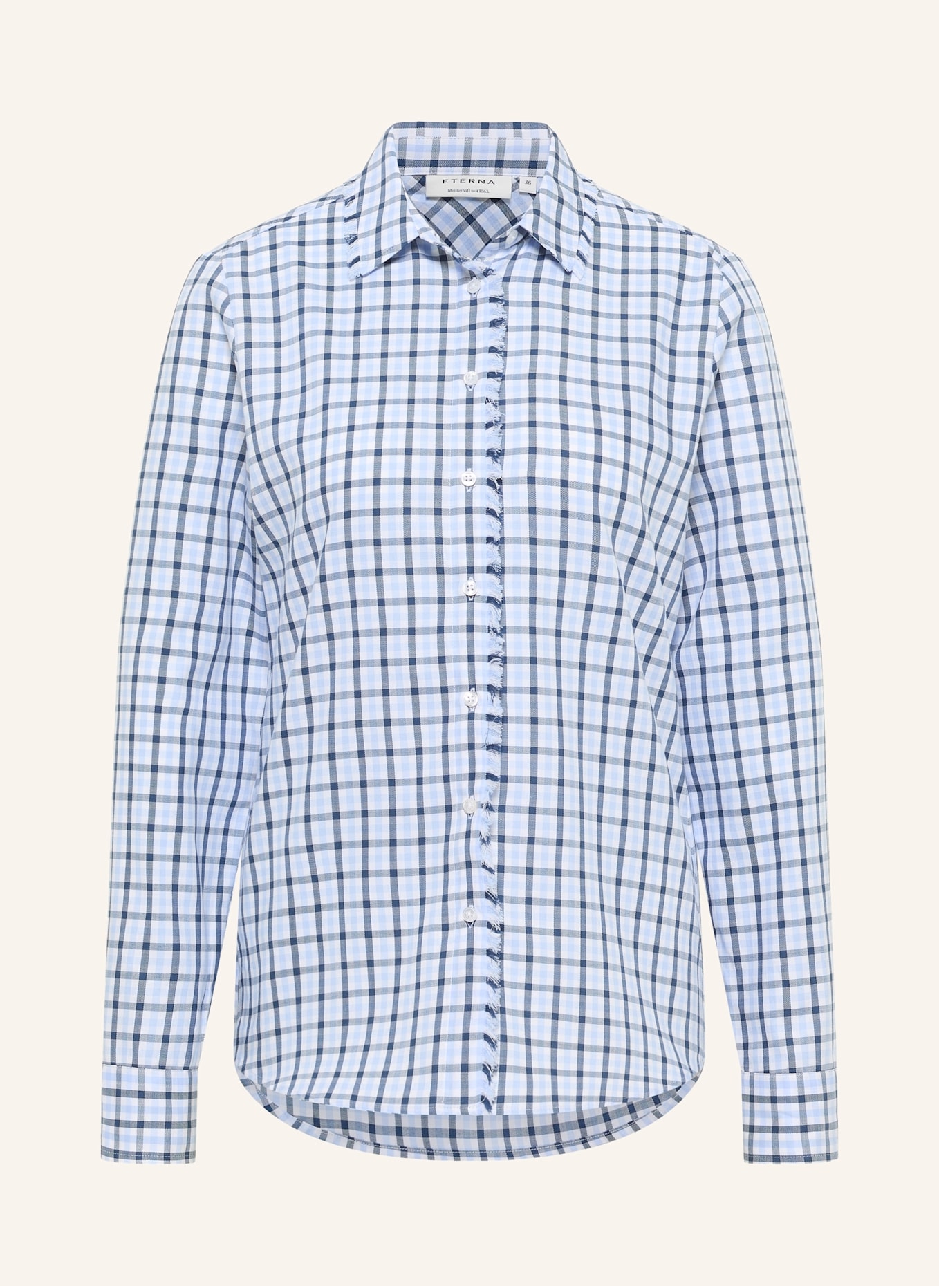 ETERNA Bluse REGULAR FIT: HELLBLAU