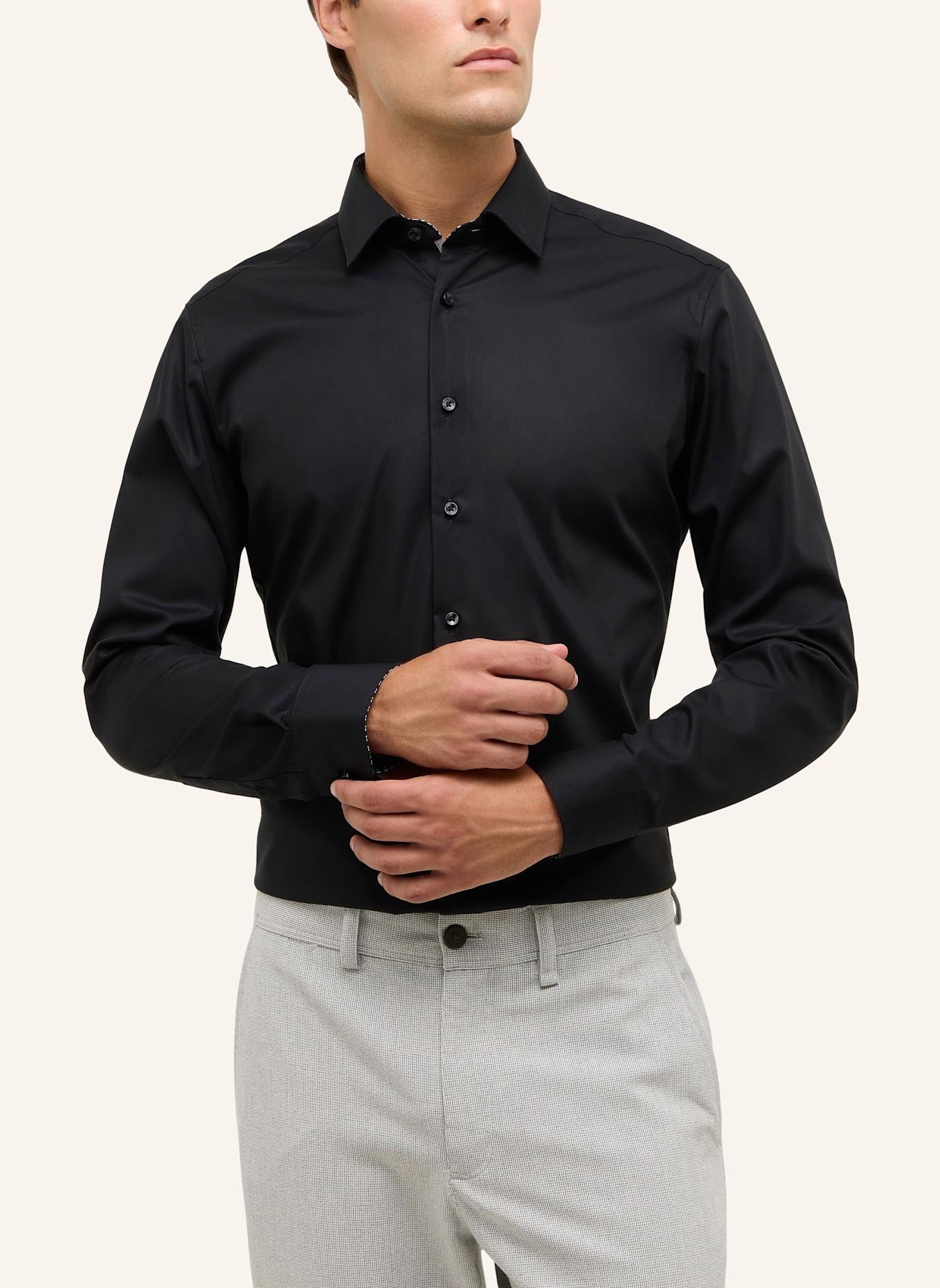 ETERNA Hemd SLIM FIT: SCHWARZ
