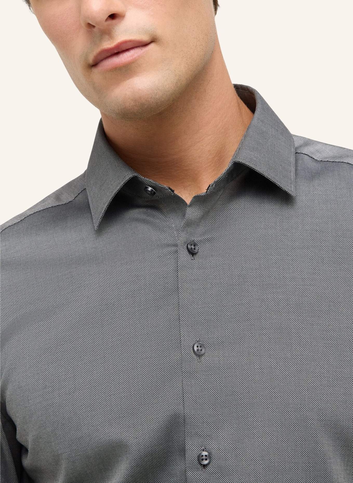 ETERNA Hemd SLIM FIT: GRAU