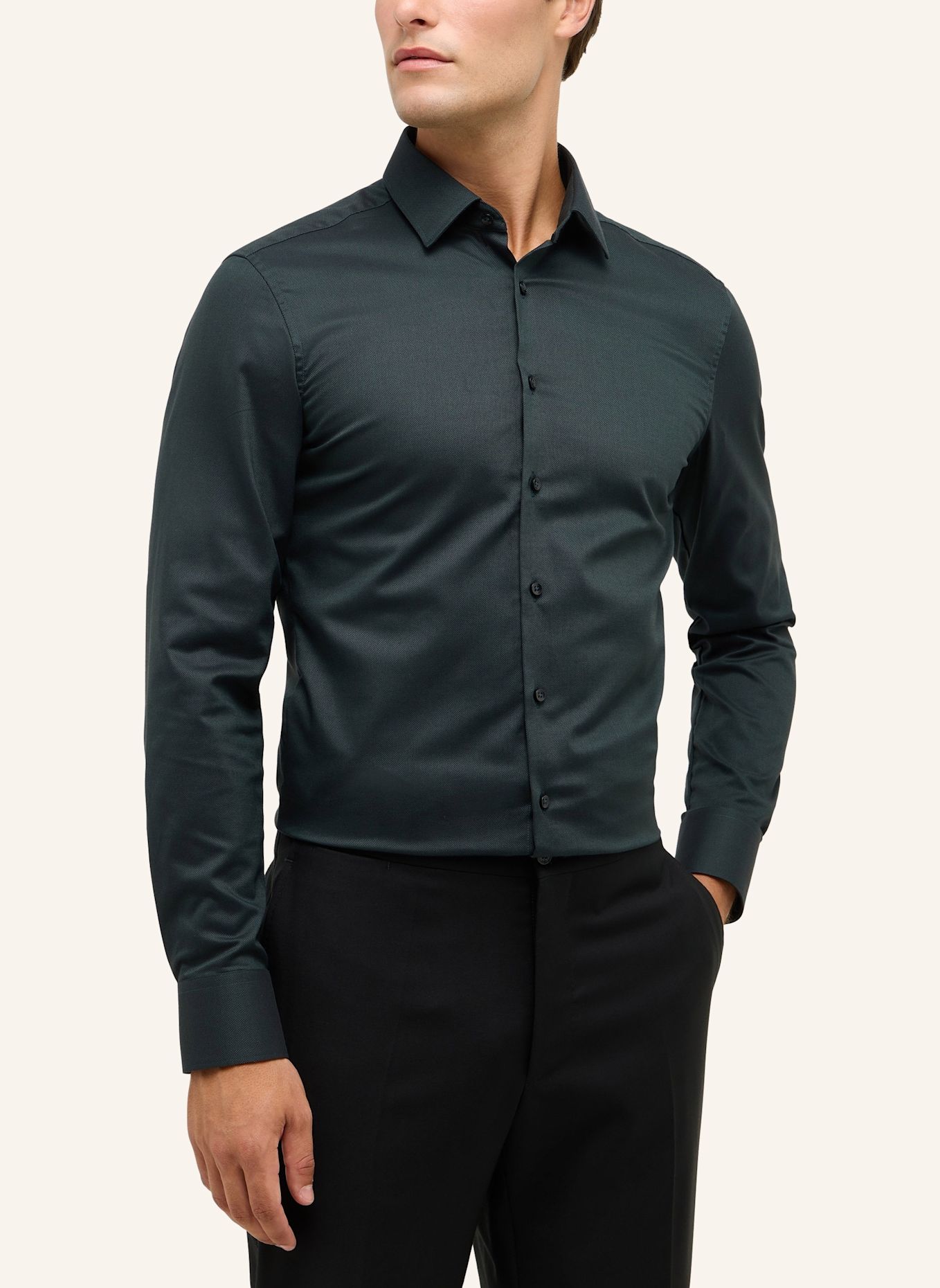 ETERNA Hemd SLIM FIT: GRÜN