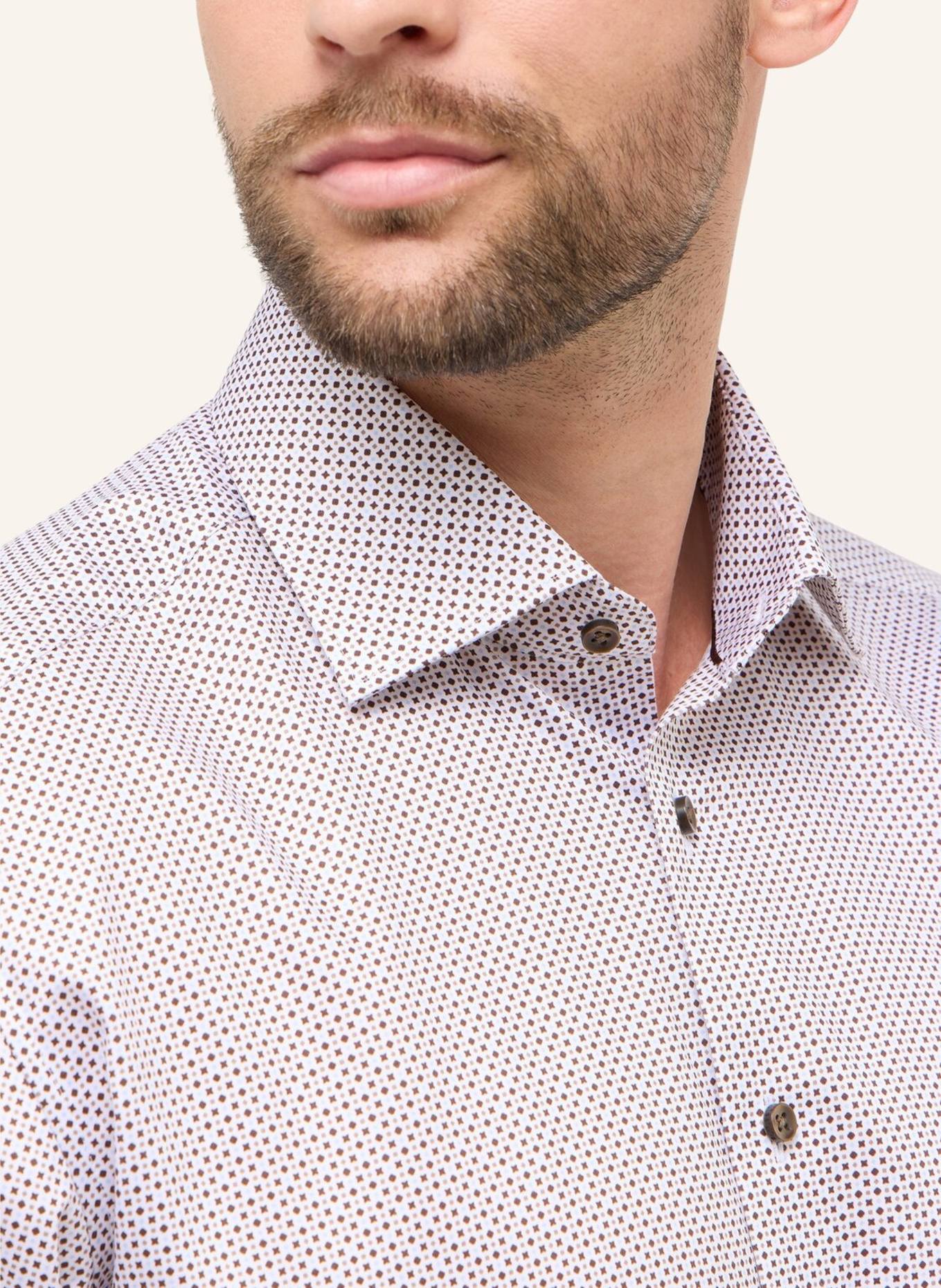 ETERNA Hemd COMFORT FIT: BRAUN