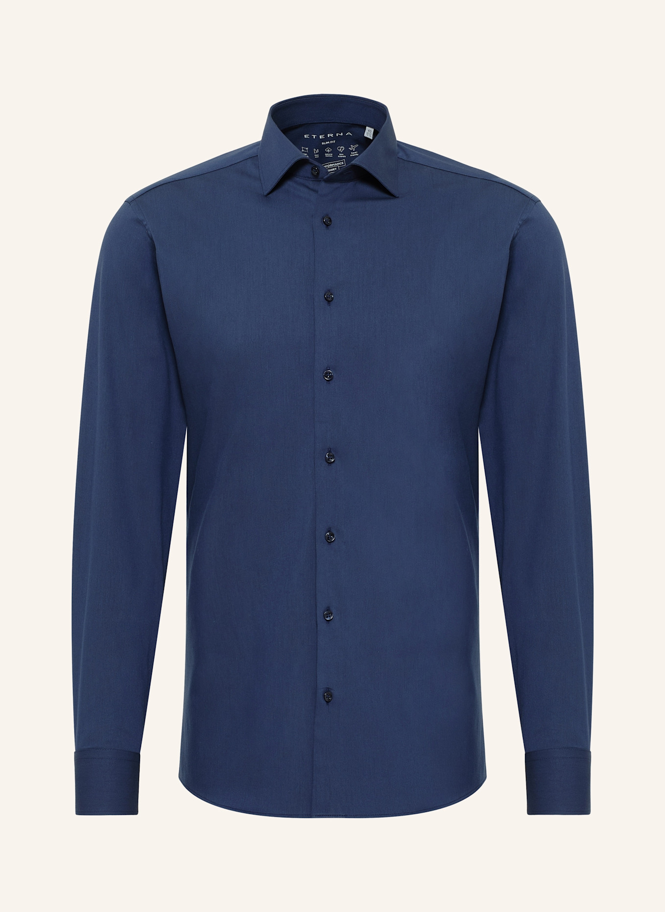 ETERNA Hemd SLIM FIT: DUNKELBLAU