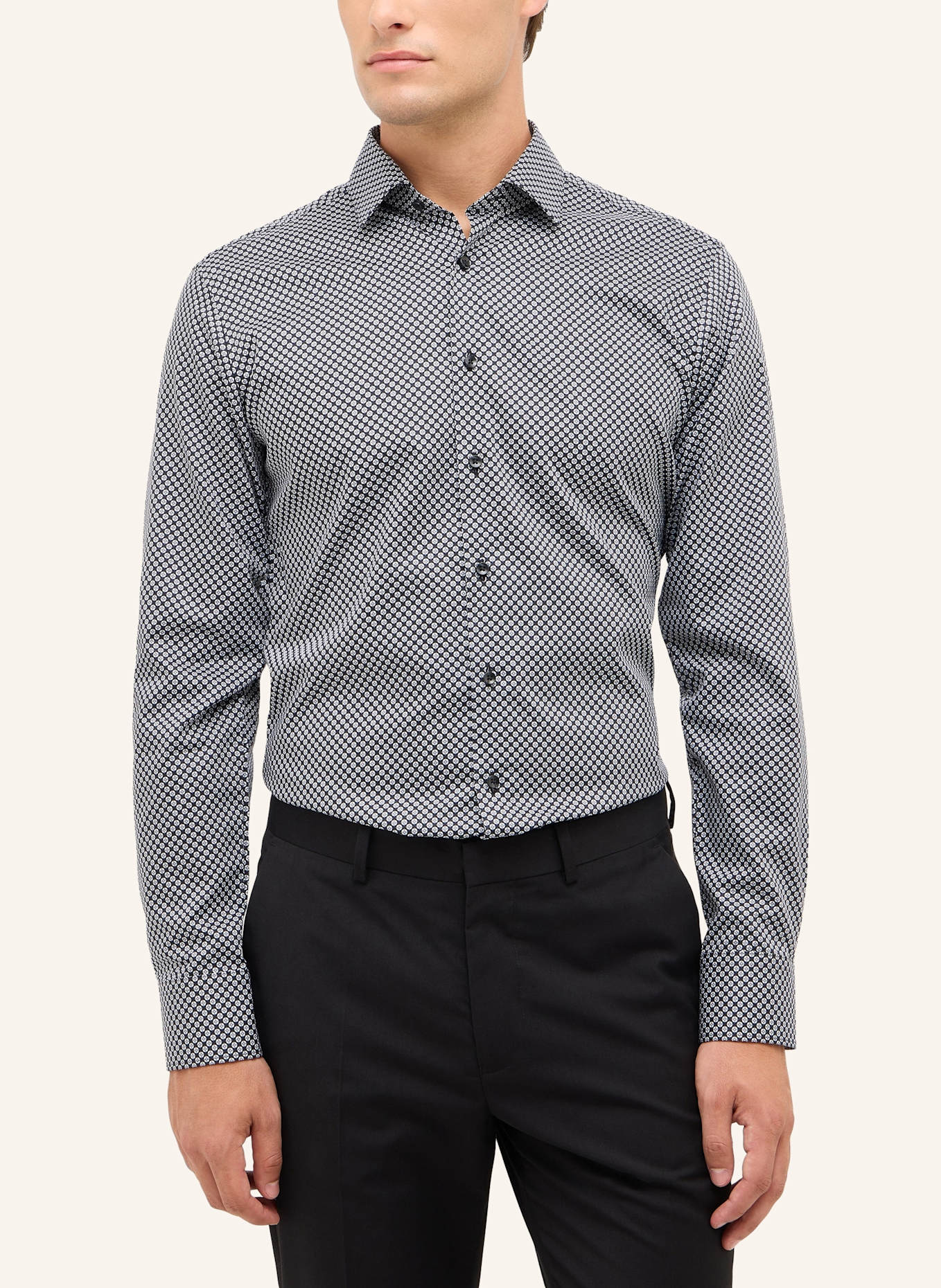 ETERNA Hemd SLIM FIT: GRAU