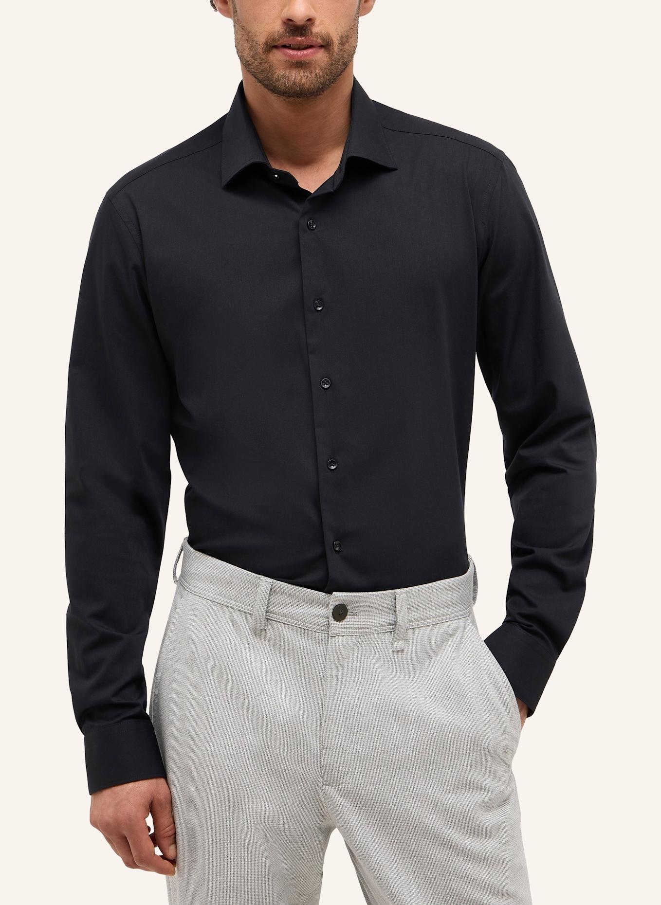 ETERNA Hemd SLIM FIT: SCHWARZ
