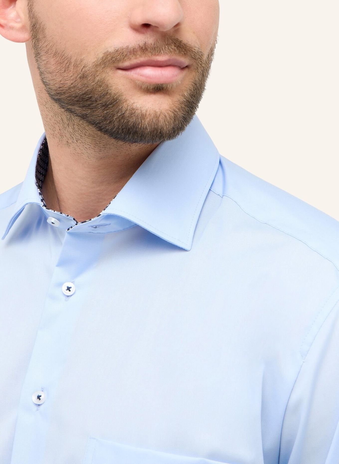 ETERNA Hemd Comfort Fit: HELLBLAU