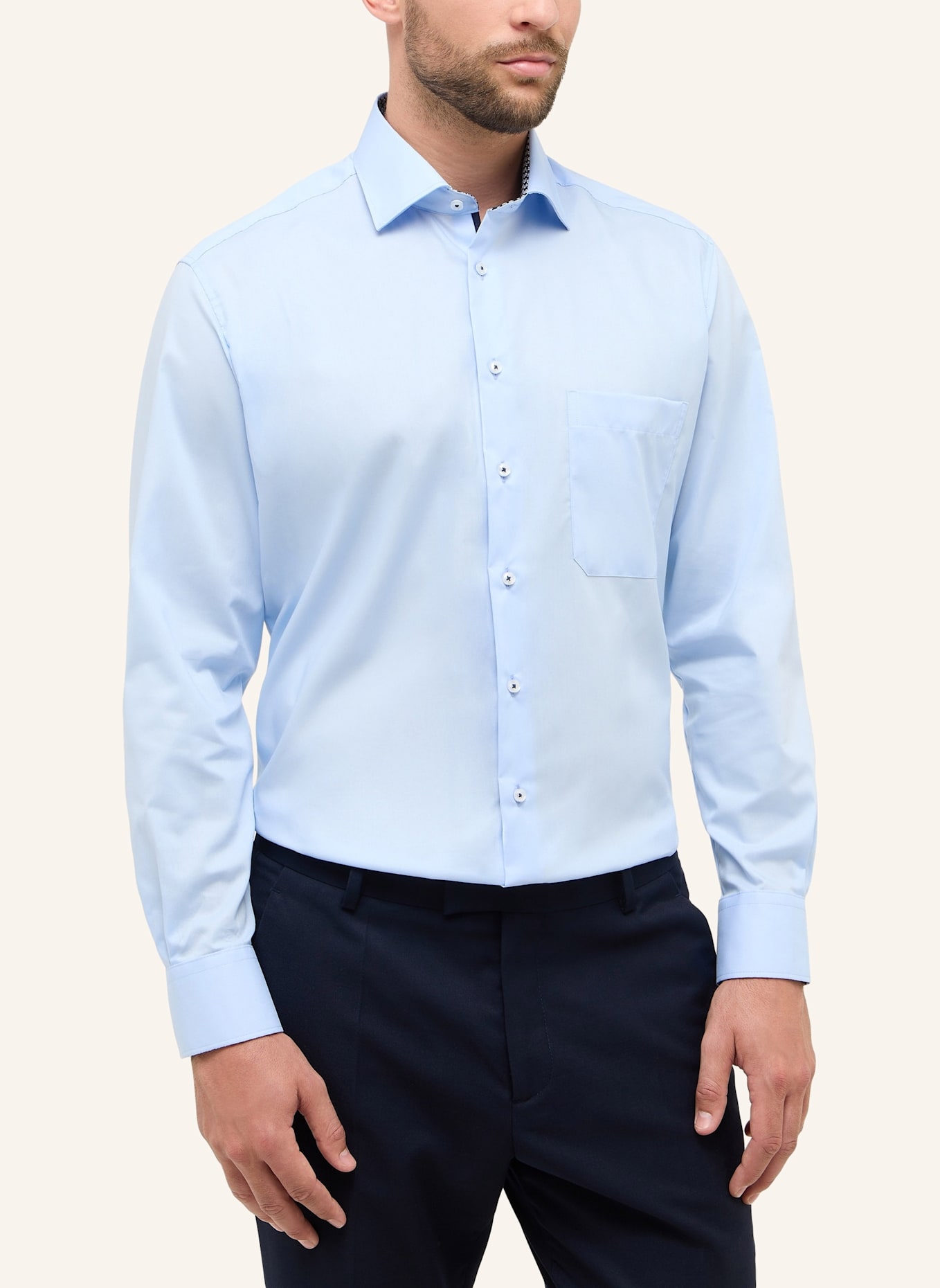 ETERNA Hemd Comfort Fit: HELLBLAU