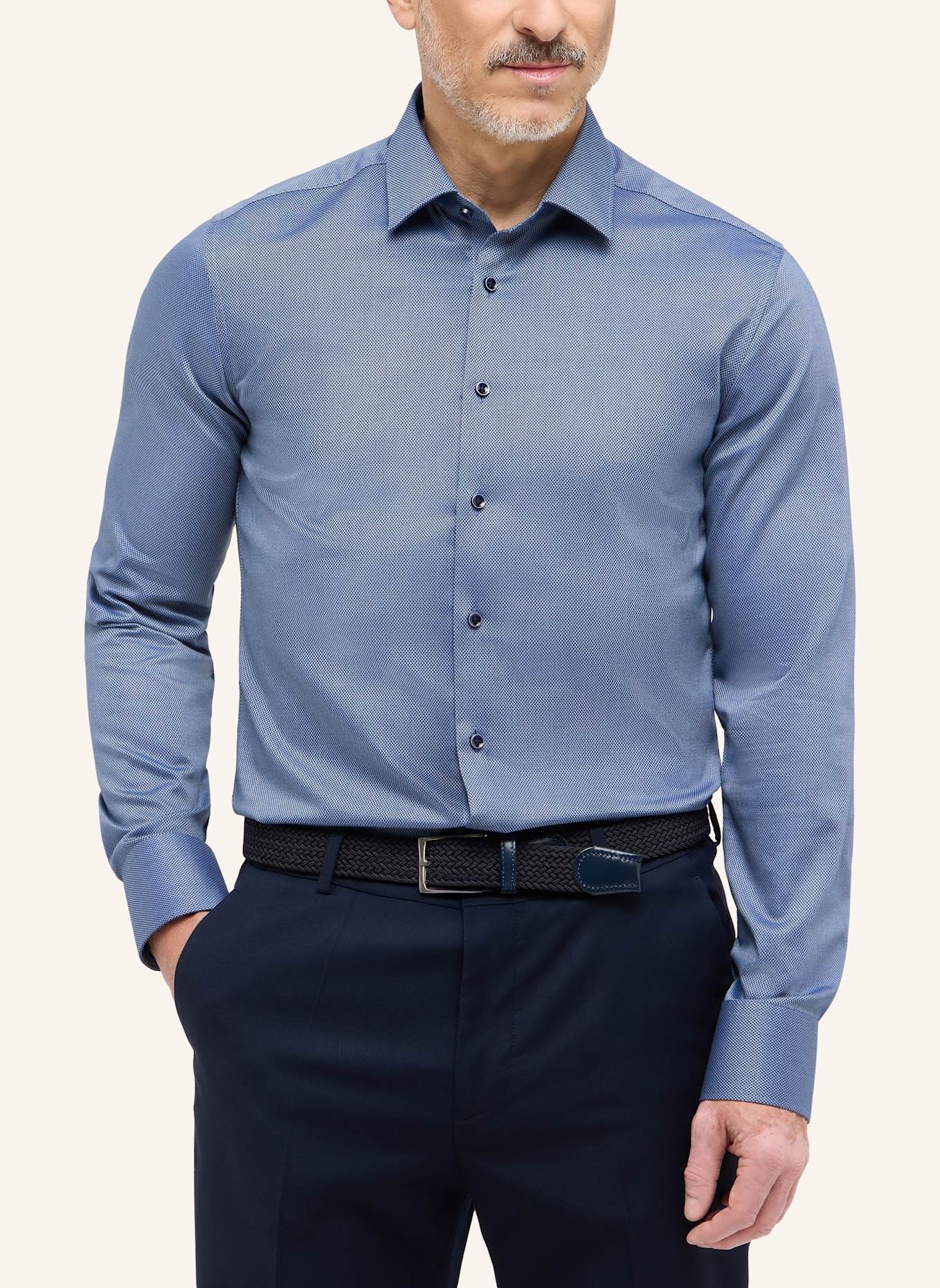 ETERNA Hemd SLIM FIT: BLAU