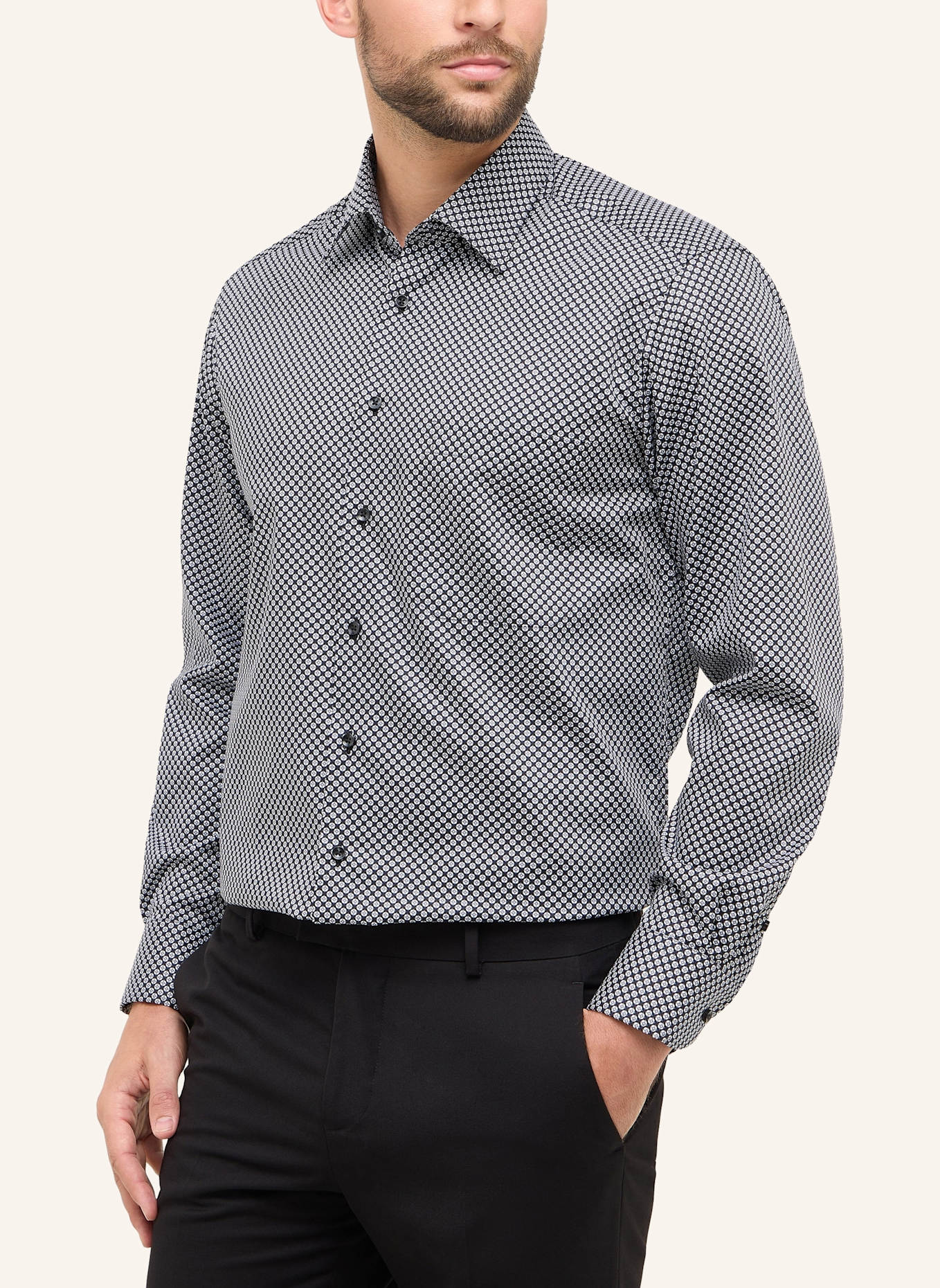 ETERNA Hemd Comfort Fit: GRAU