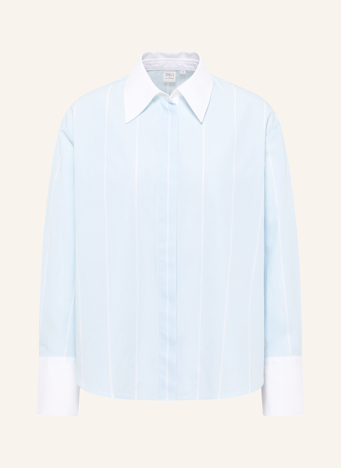 1863 by ETERNA Bluse OVERSIZE FIT: BLAU