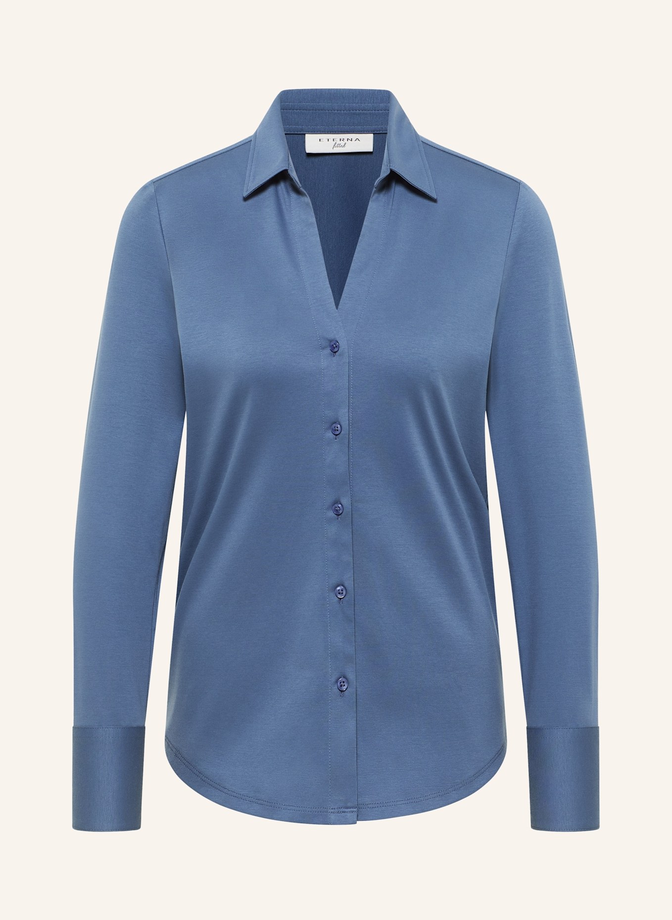ETERNA Bluse FITTED: DUNKELBLAU