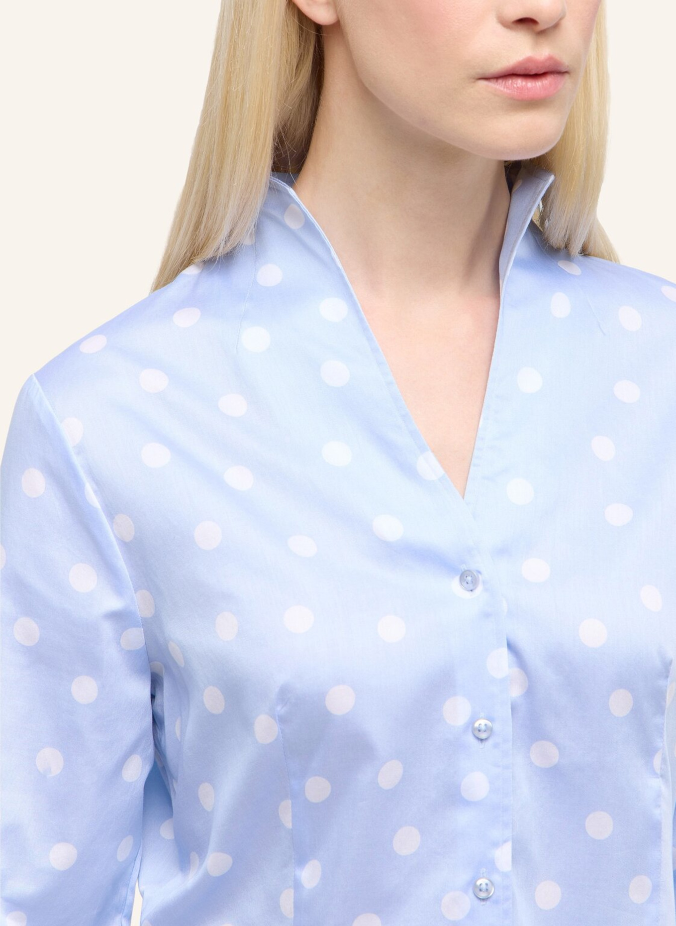 ETERNA Bluse REGULAR FIT: HELLBLAU