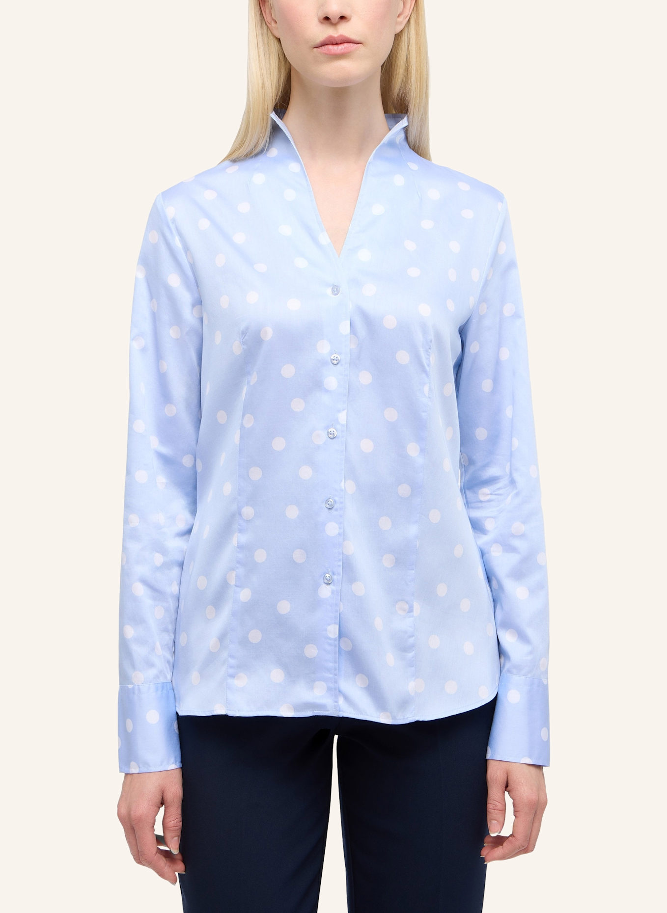 ETERNA Bluse REGULAR FIT: HELLBLAU