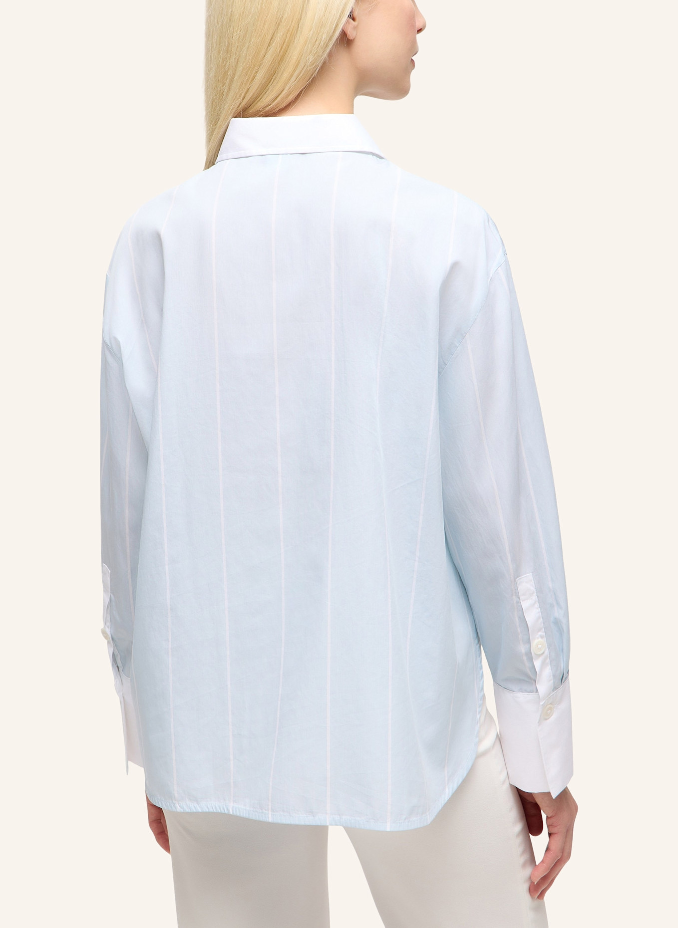 1863 by ETERNA Bluse OVERSIZE FIT: BLAU