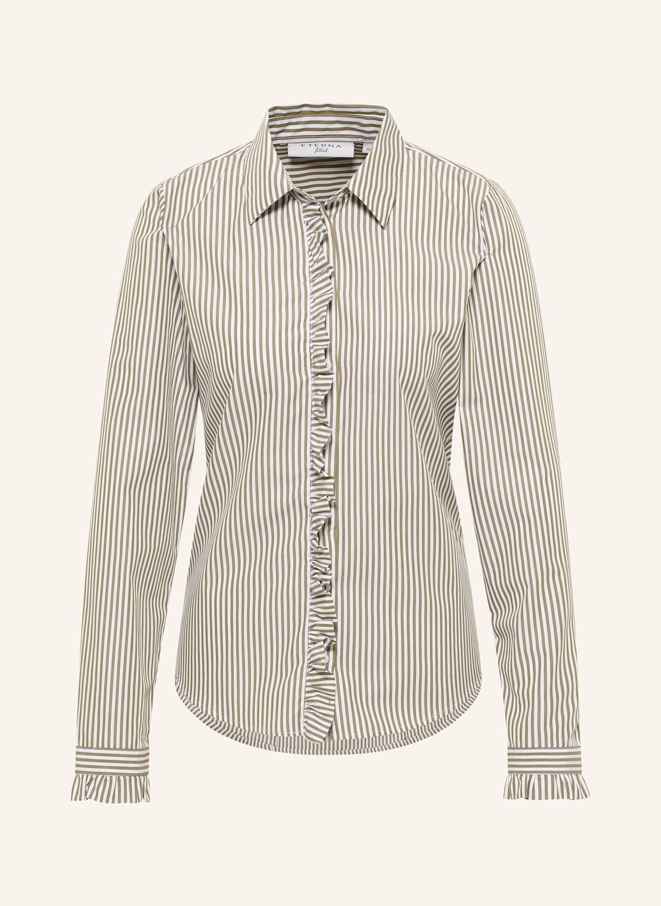 ETERNA Bluse FITTED: OLIV