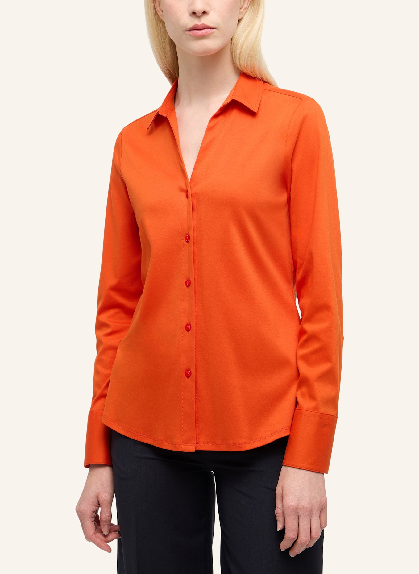 ETERNA Bluse FITTED: ROT