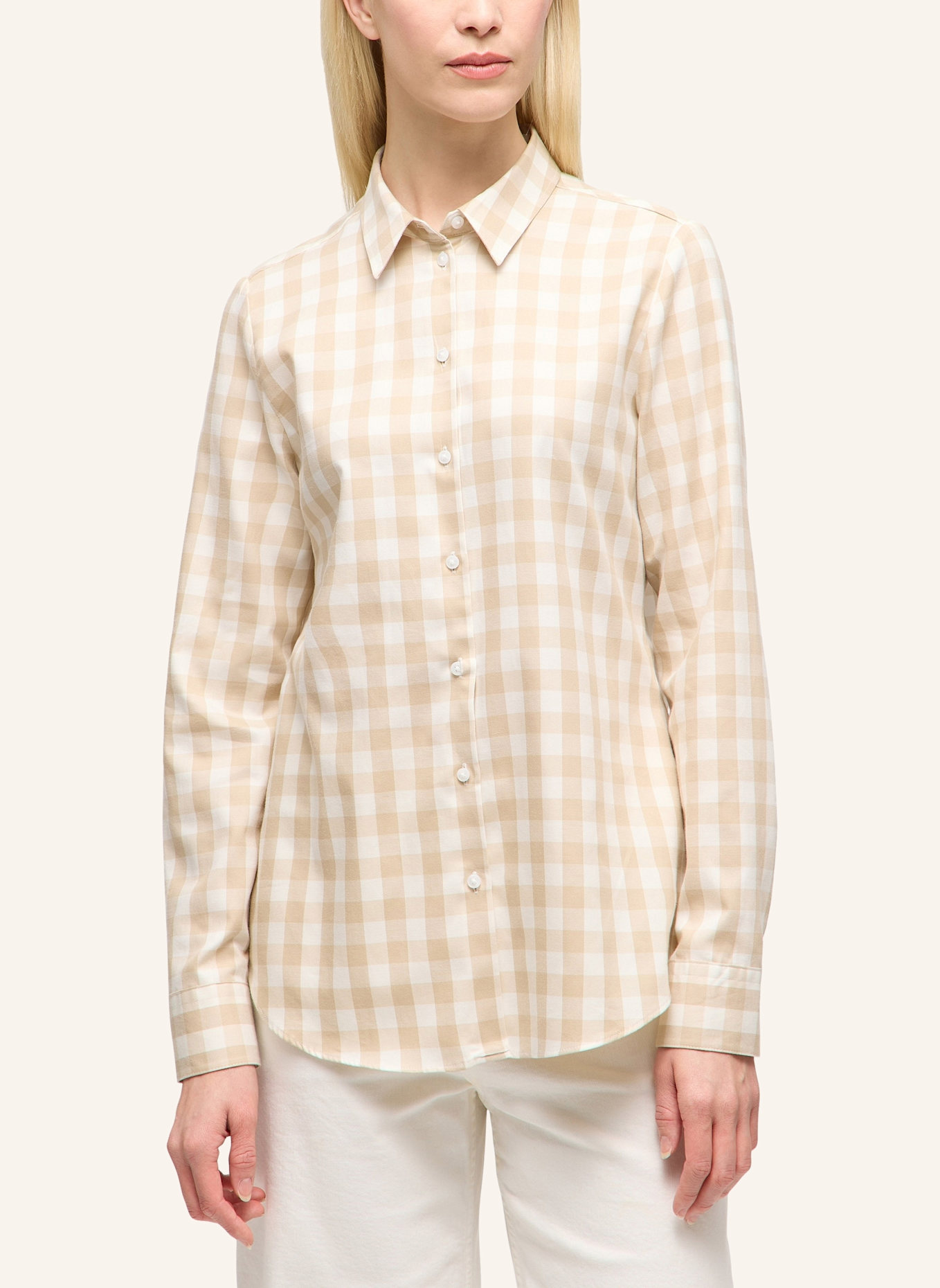 ETERNA Bluse REGULAR FIT: BEIGE