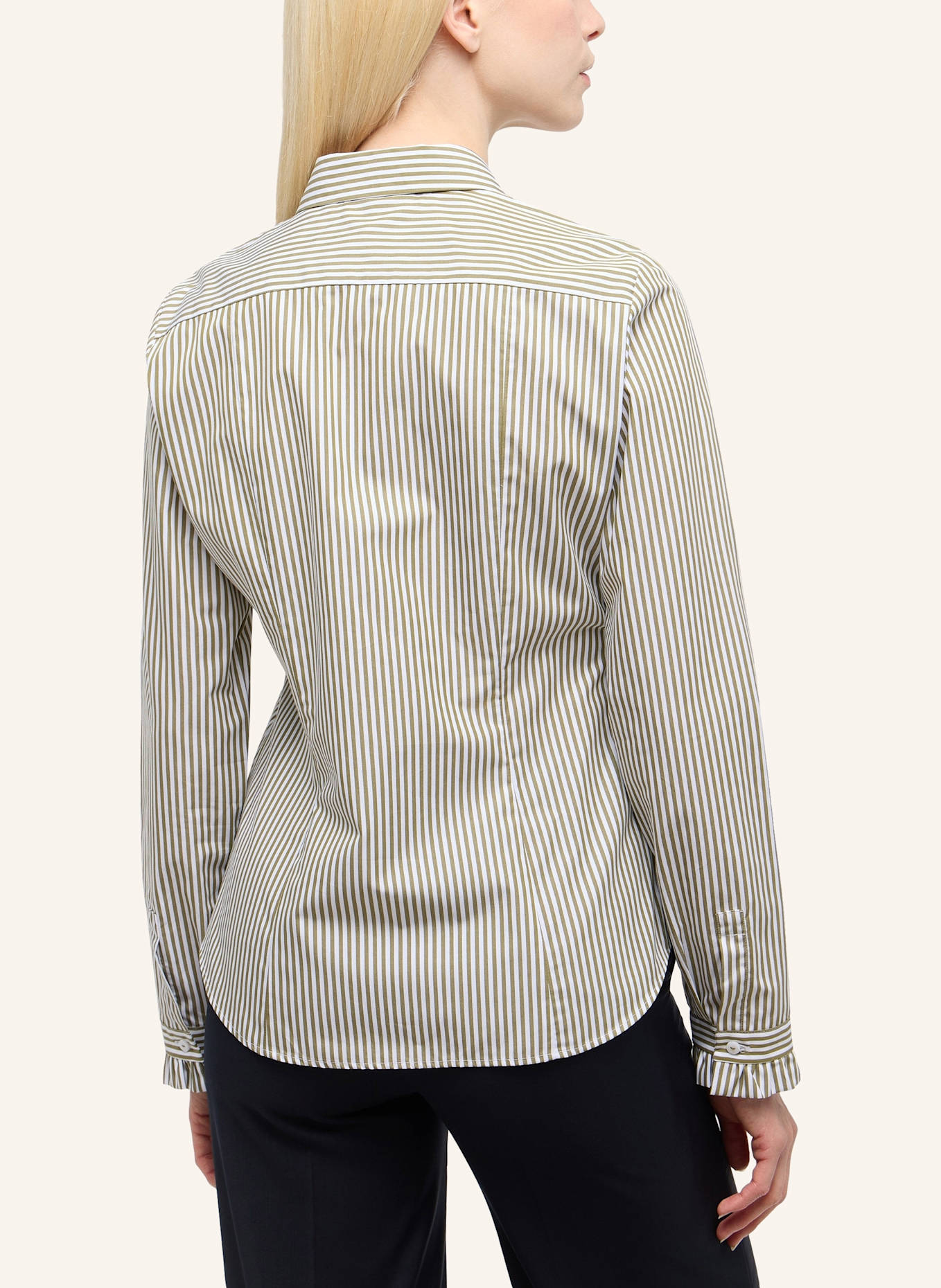 ETERNA Bluse FITTED: OLIV