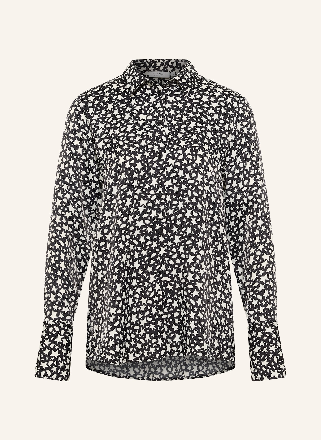 ETERNA Bluse REGULAR FIT: SCHWARZ