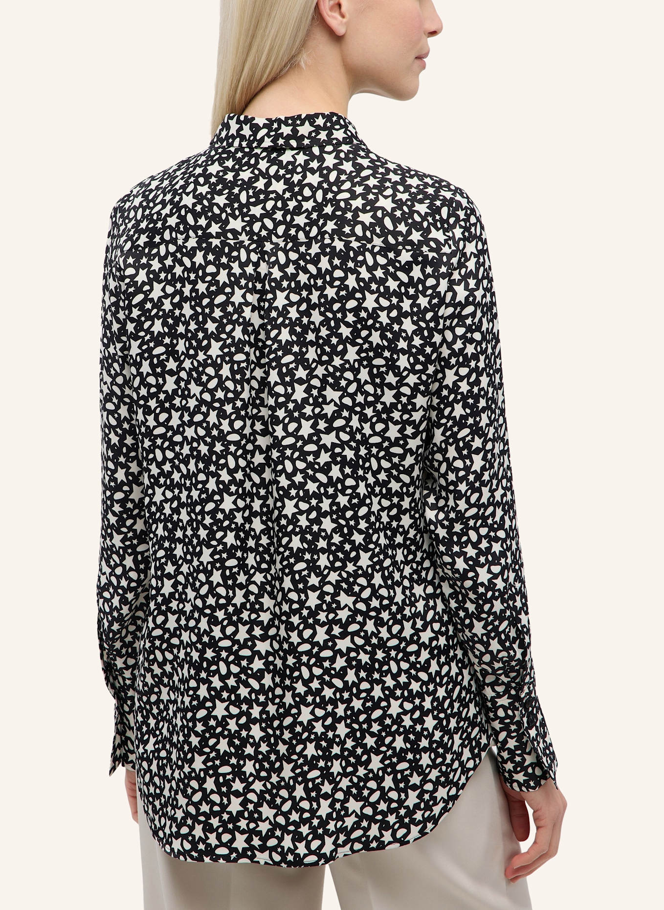 ETERNA Bluse REGULAR FIT: SCHWARZ