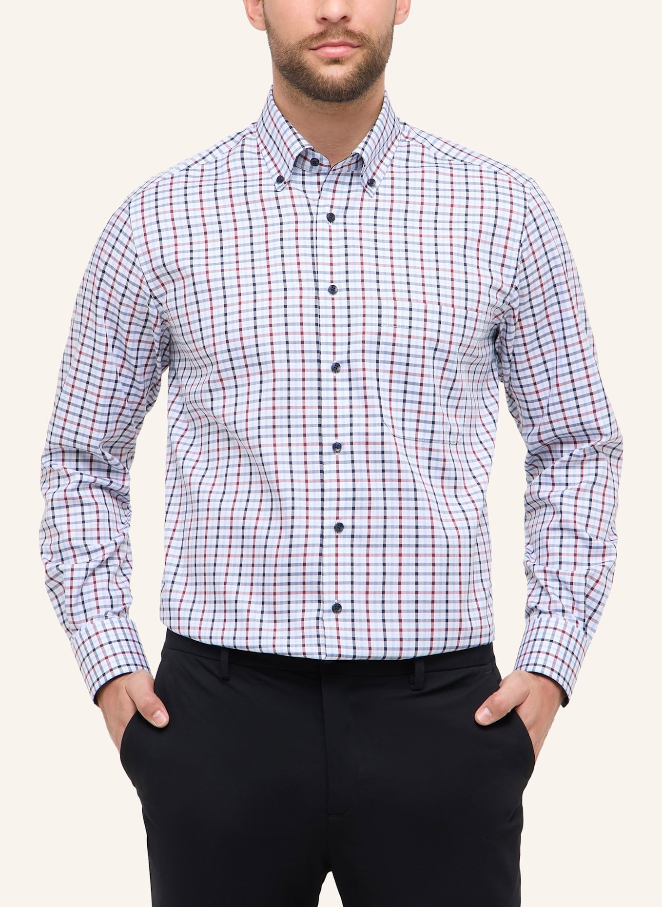 ETERNA Hemd COMFORT FIT: DUNKELBLAU