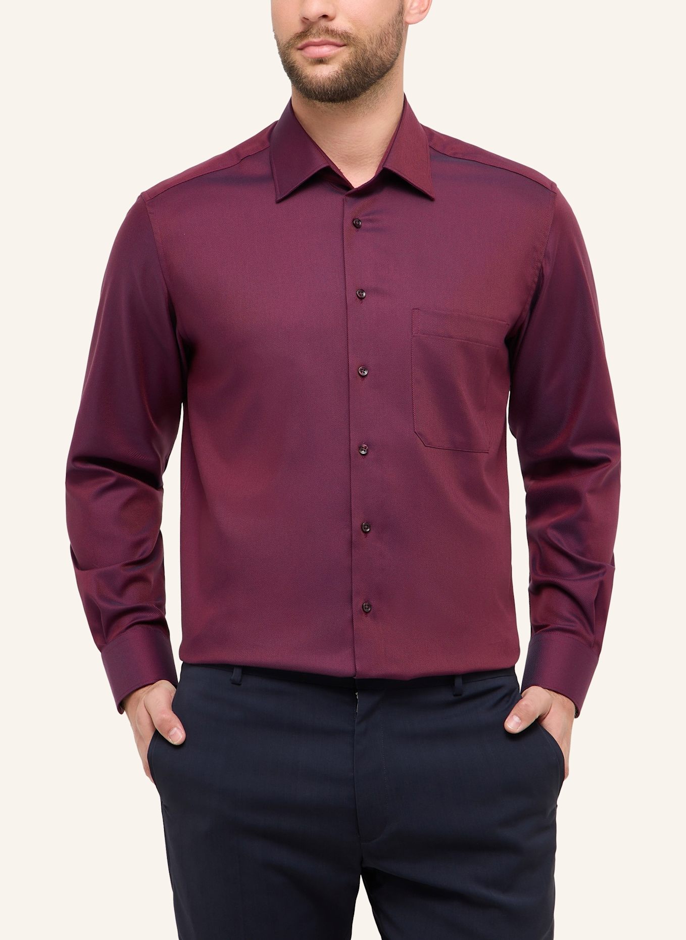 ETERNA Hemd COMFORT FIT: ROT