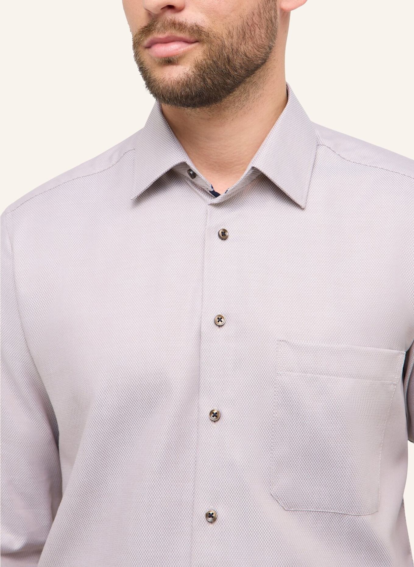 ETERNA Hemd COMFORT FIT: BEIGE